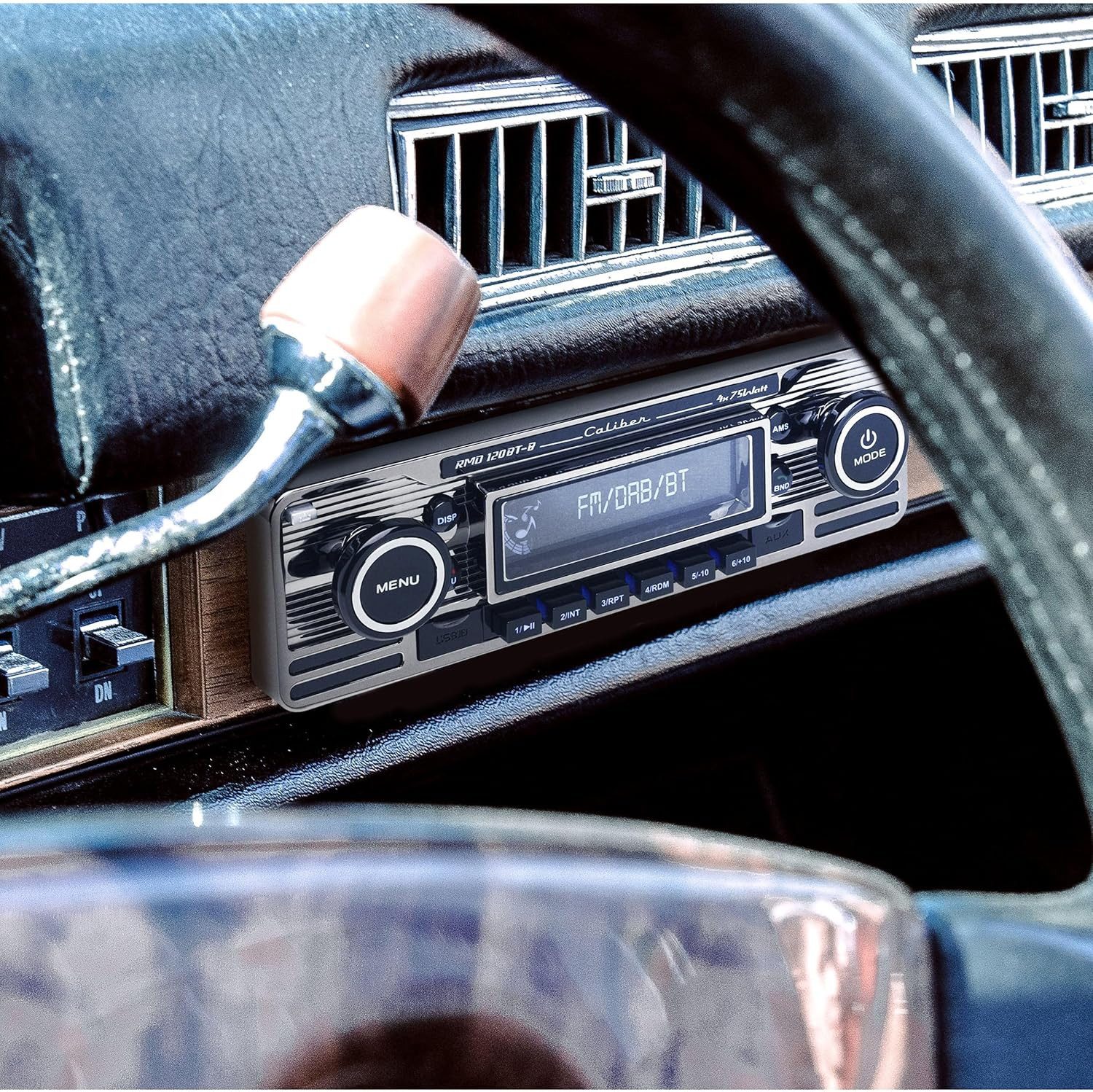 Caliber RCD120BT Retro mit Bluetooth USB - FM - 1 DIN Autoradio