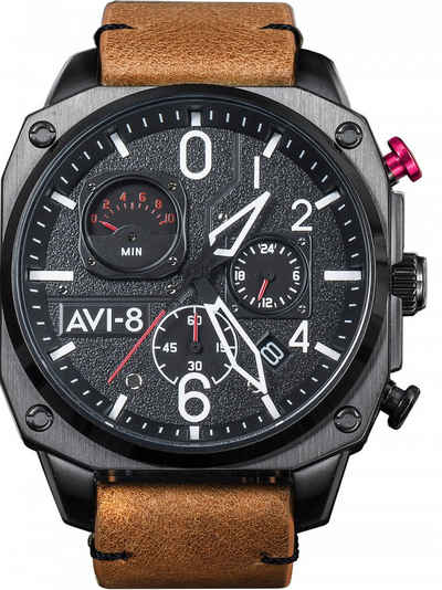 AVI-8 Quarzuhr AVI-8 AV-4052-02 Hawker Hunter Chronograph 45mm 5ATM