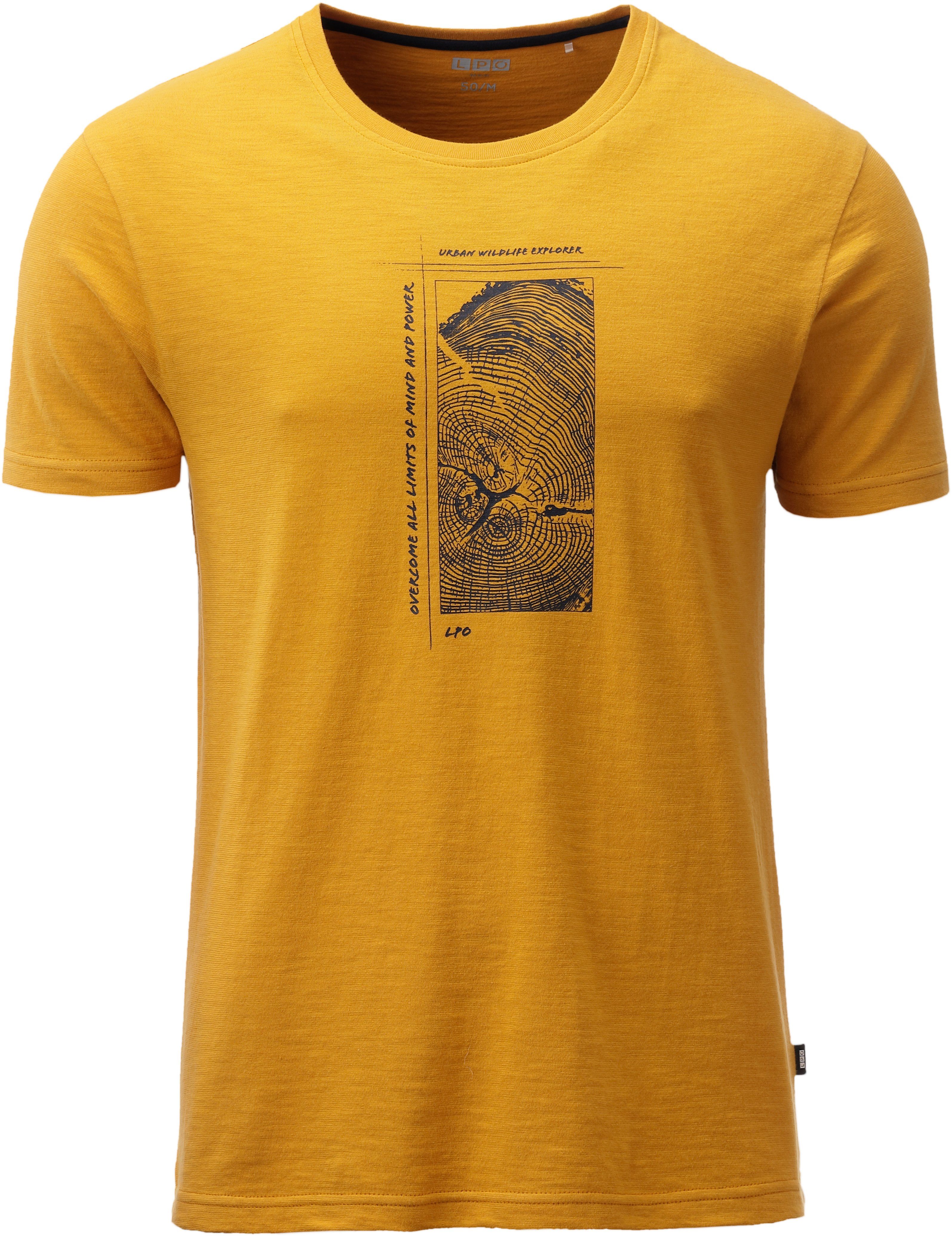 DEPROC Active T-Shirt OLRIK CS MEN yellow T-SHIRT