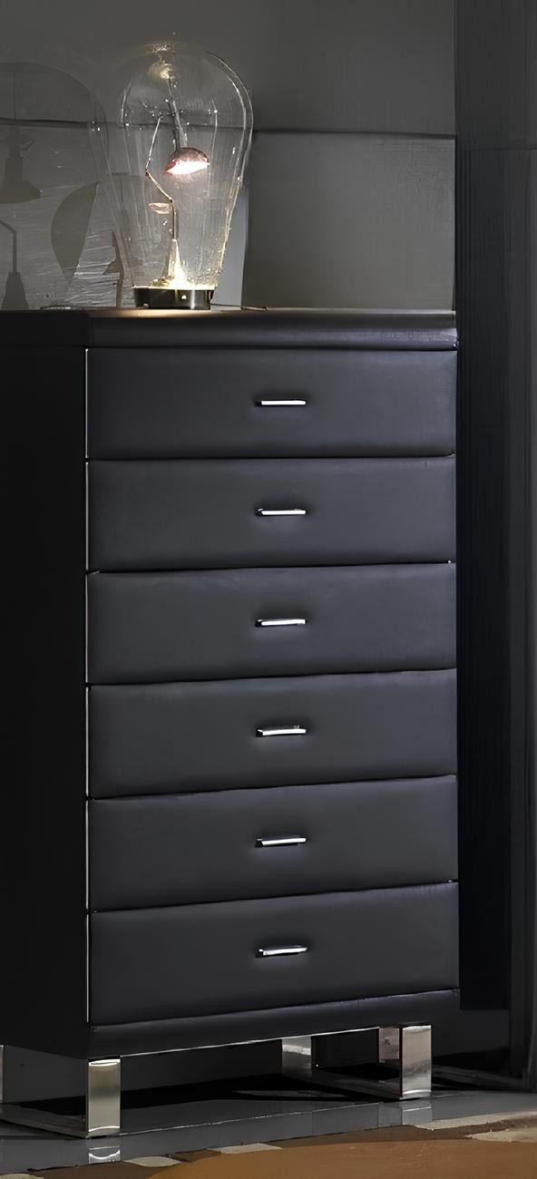 Xlmoebel Hochkommode Elegante Kommode aus Leder mit großzügigem Stauraum (2 St., 2x Kommoden), Hergestellt in Europa
