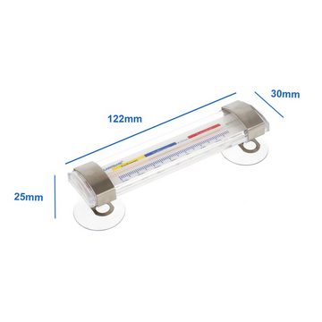 Lantelme Kühlschrankthermometer Kühlschrankthermometer mit Saugnapf 7589, Spar-Set 2-tlg., für Kühlschrank, Gefrierschrank, Kühltheke