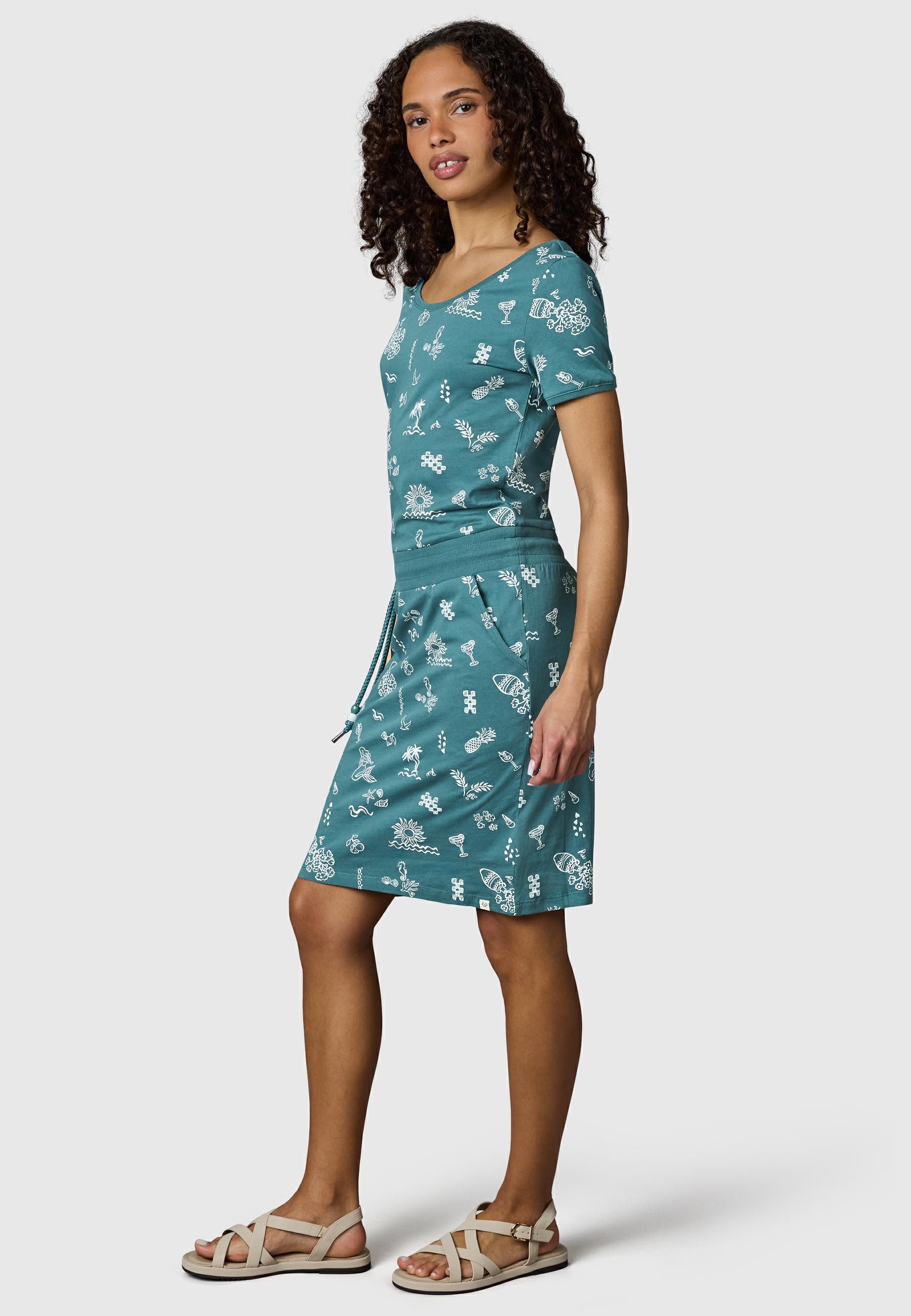 Ragwear Sommerkleid Baomi Summer YOUMODO Damen Minikleid in sommerlichem Print
