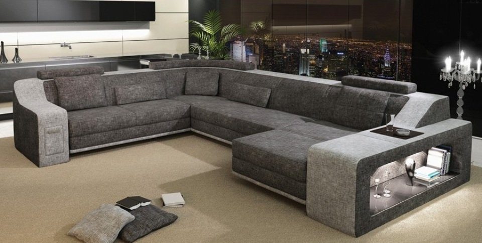 JVmoebel Ecksofa, Moderne Wohnlandschaft Polster Ecksofa Sofa Couch Eck Textil Sofas