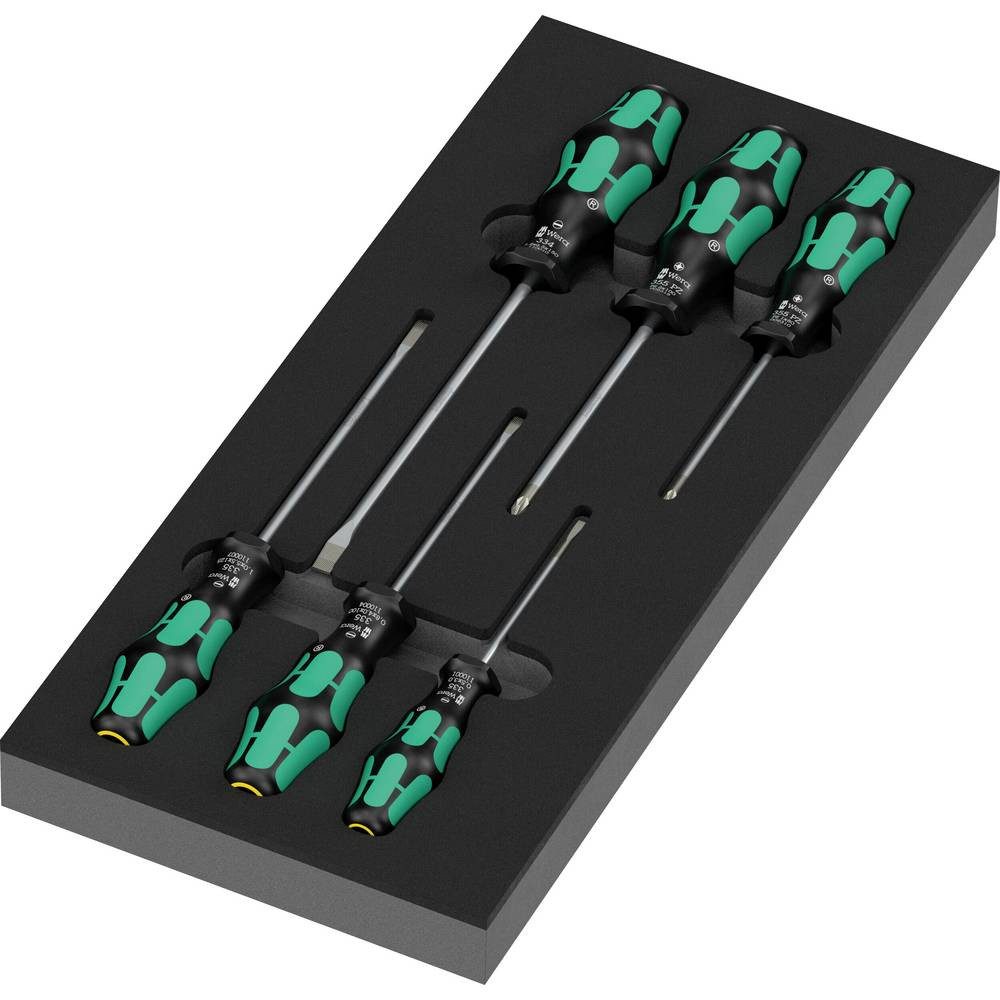 Wera Schraubendreher 9718 Serie 300 Elektriker, Werkstatt Schraubendreher-Set Pozidriv