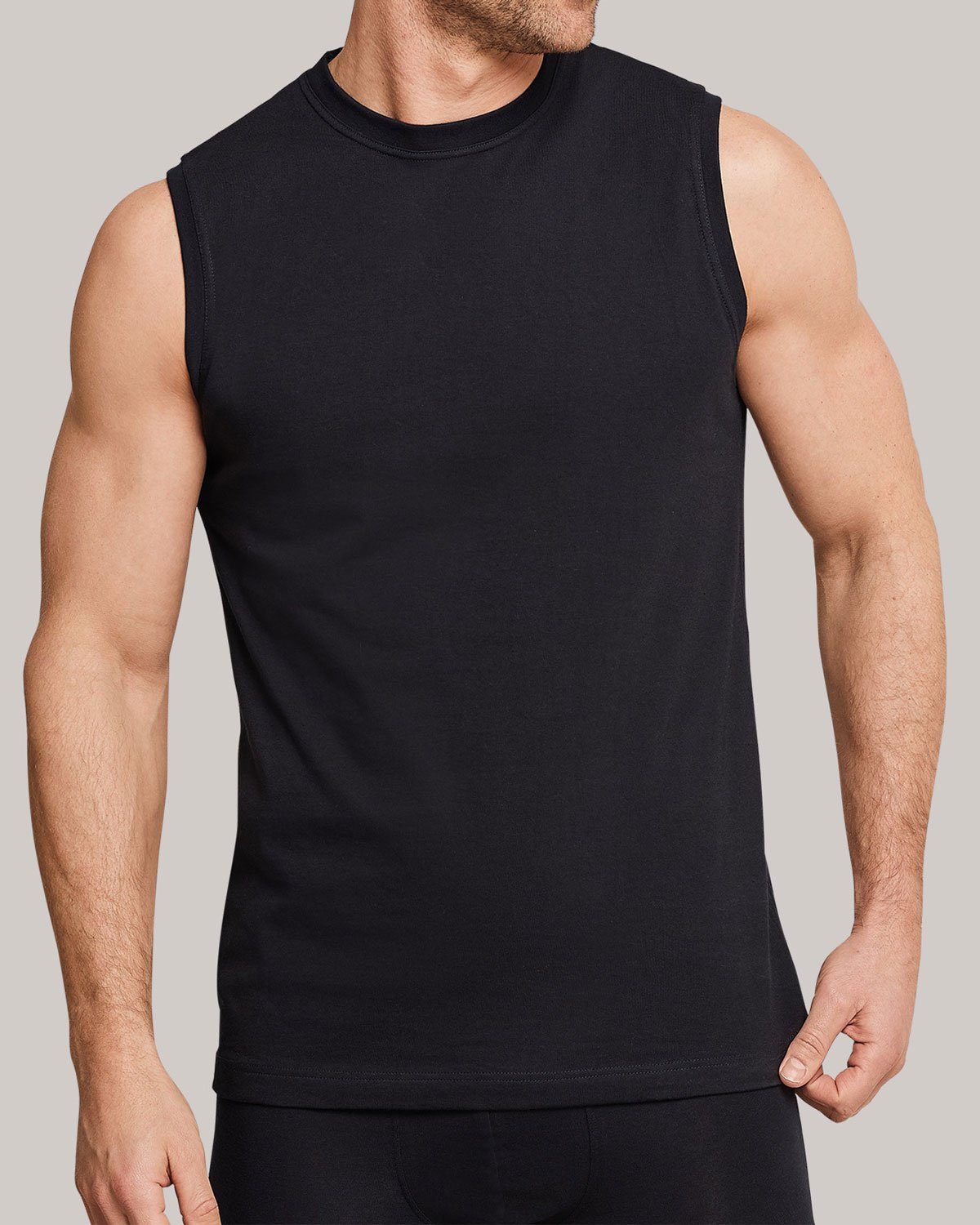 Schiesser Unterhemd Essentials (Set) Muskelshirt ärmellos, im 4er Sparpack – Bild 3 von 5