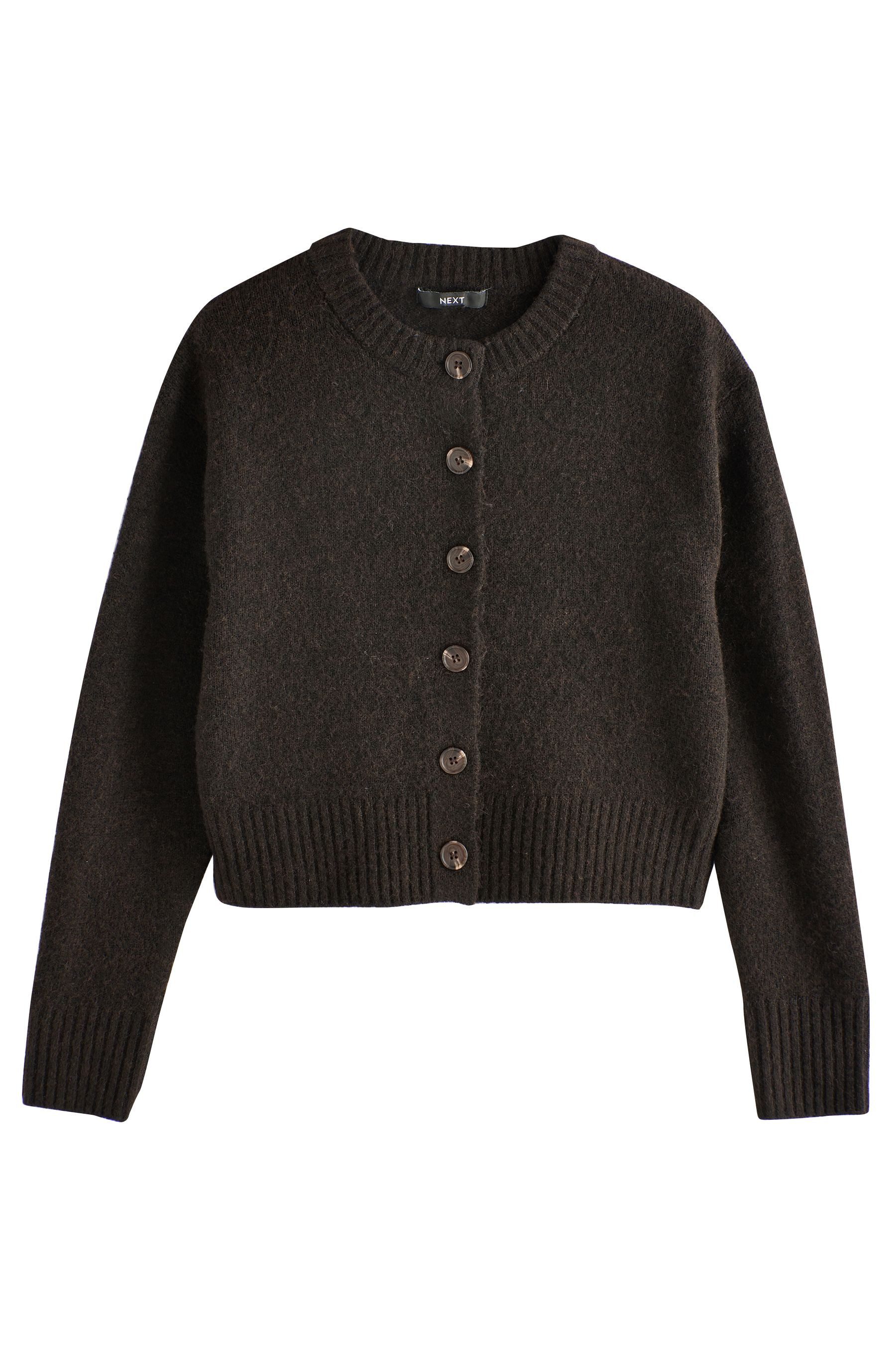 Next Strickjacke Strickjacke mit Rundhalsausschnitt (1-tlg) günstig online kaufen