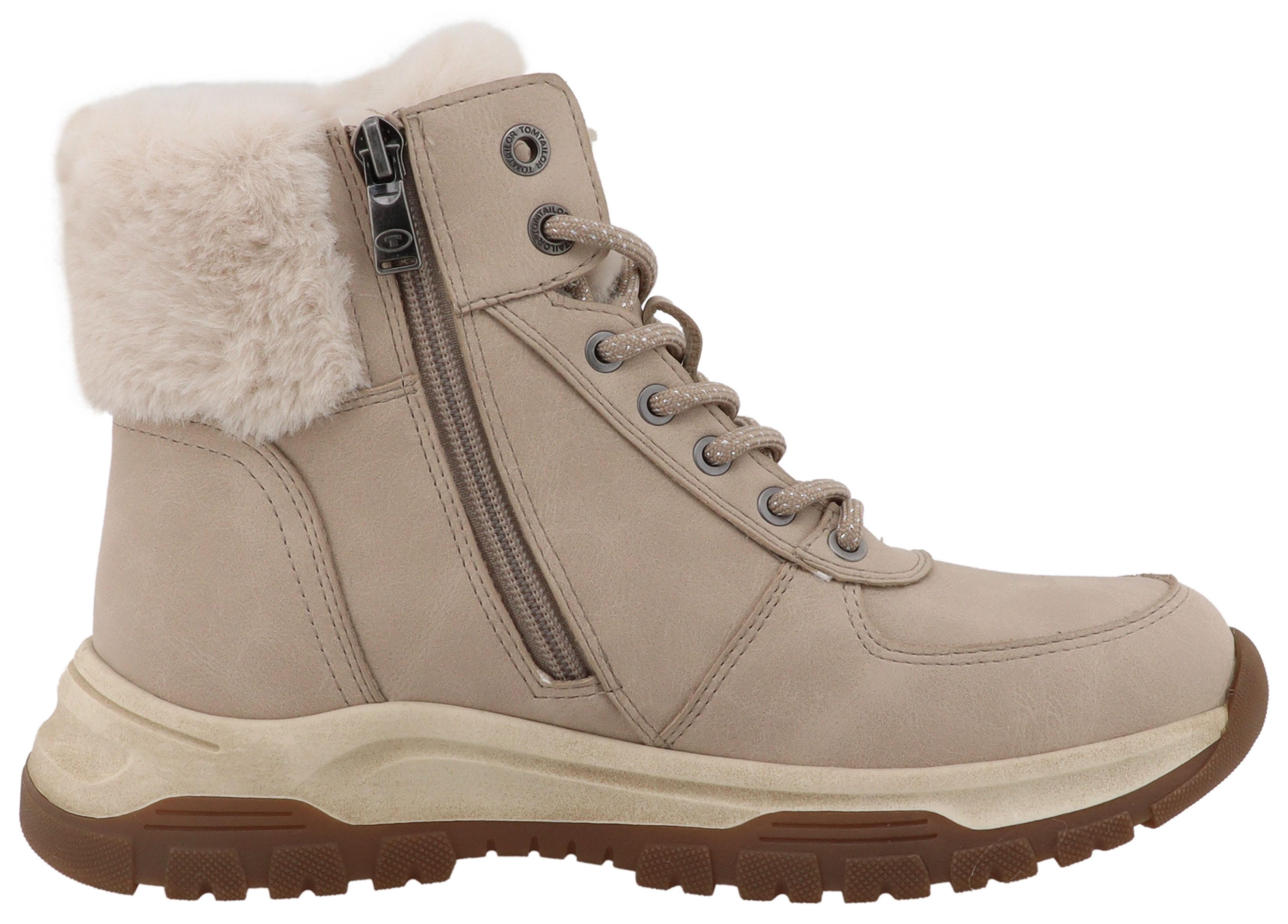 TOM TAILOR Winterboots Winterboots, Schnürboots mit TEX-Membrane, Weite G