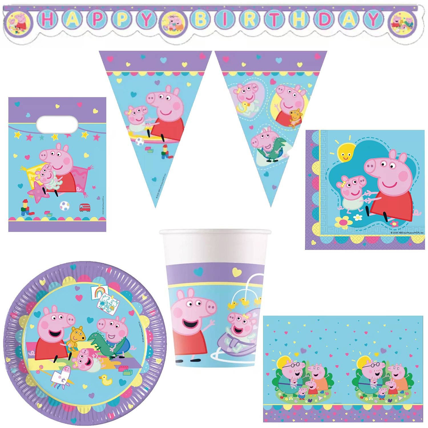 Procos Hängedekoration 'Peppa Pig Made With Love' Partydeko Artikel