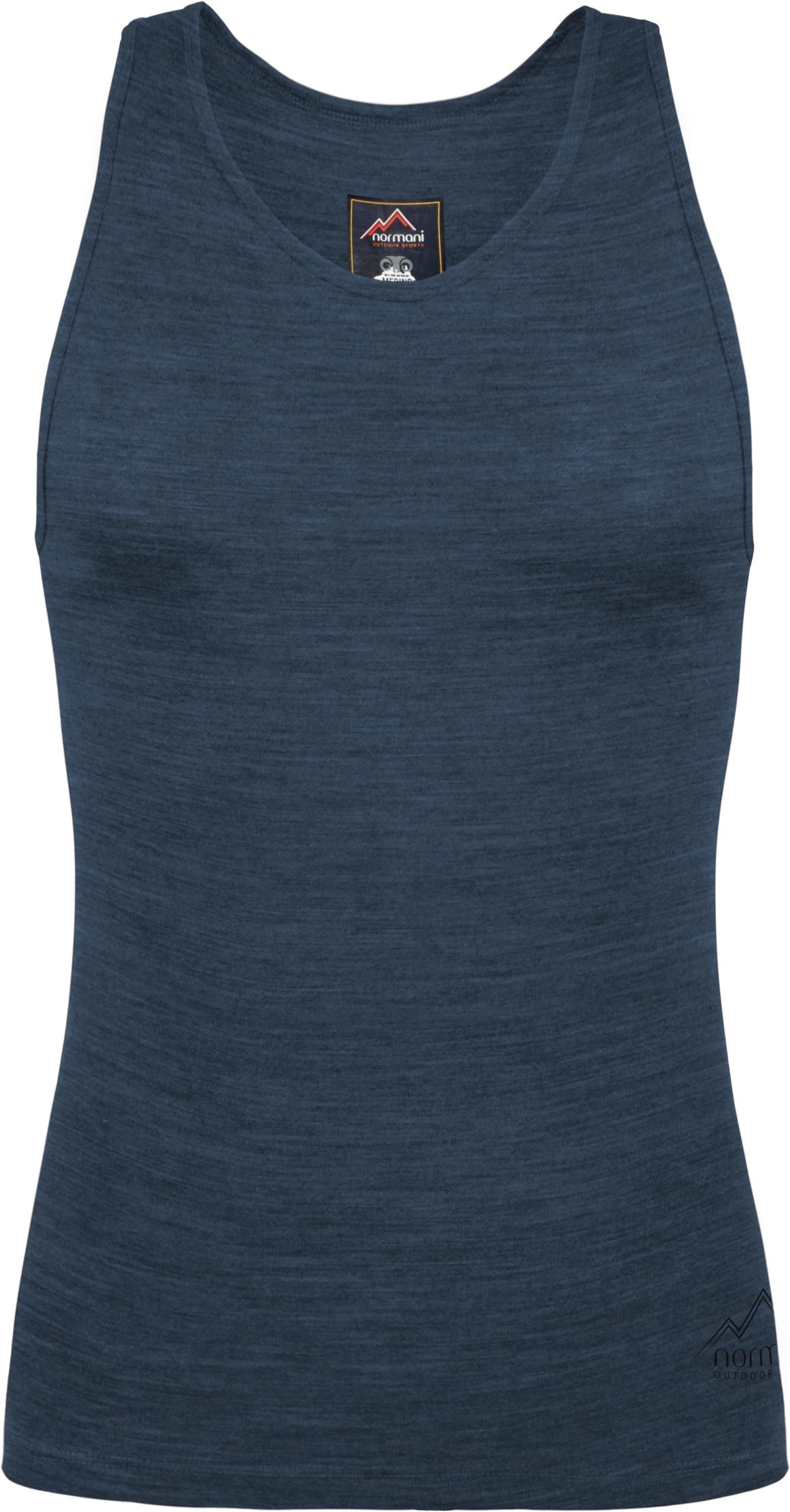 normani Unterhemd Damen Merino Tanktop Quilpie Merino Top ärmelloses Shirt Unterwäsche aus 100% Bio-Merinowolle – Bild 2 von 3