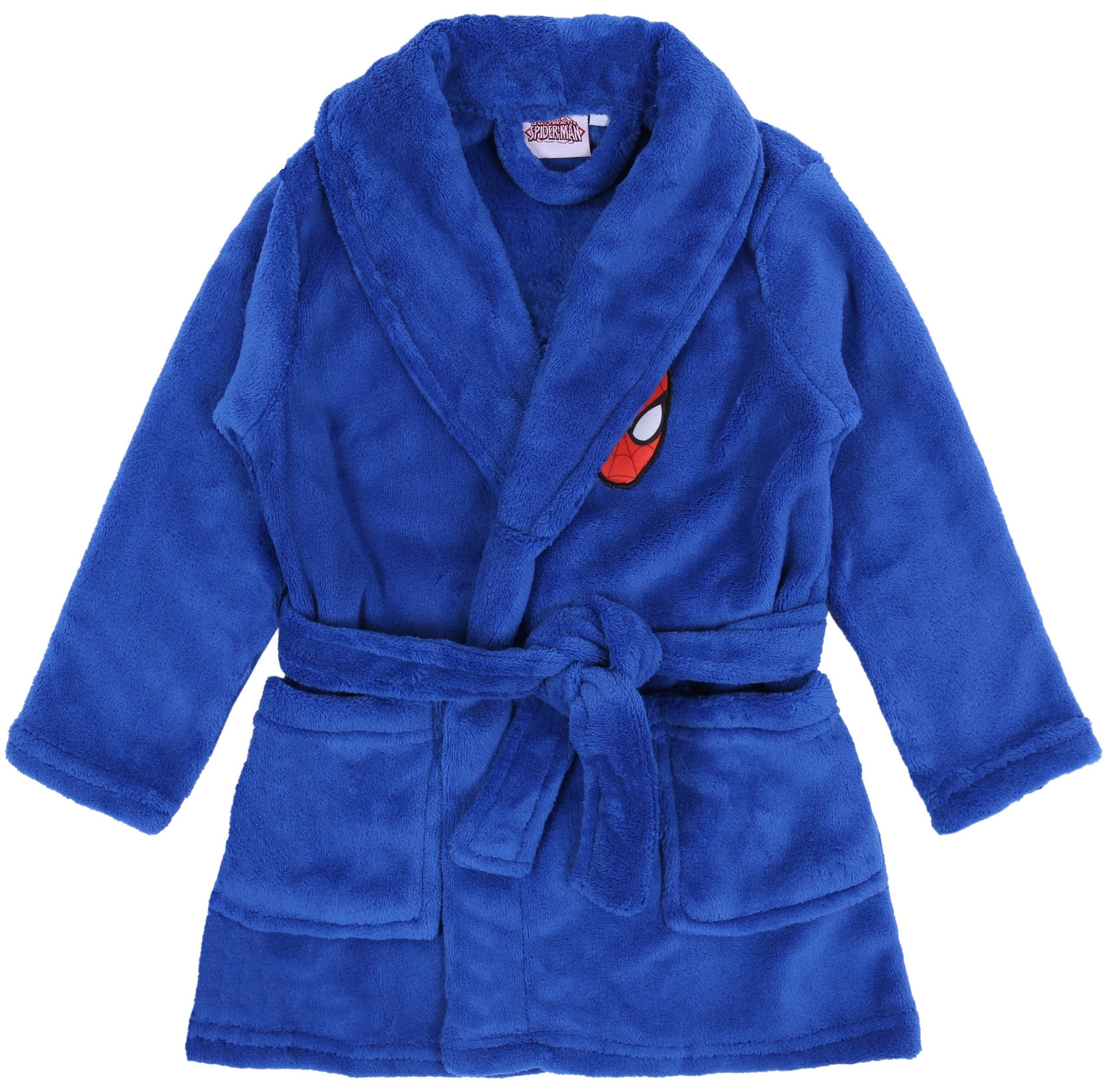 Sarcia.eu Kinderbademantel Blauer Bademantel Spiderman MARVEL 18-24 Monate