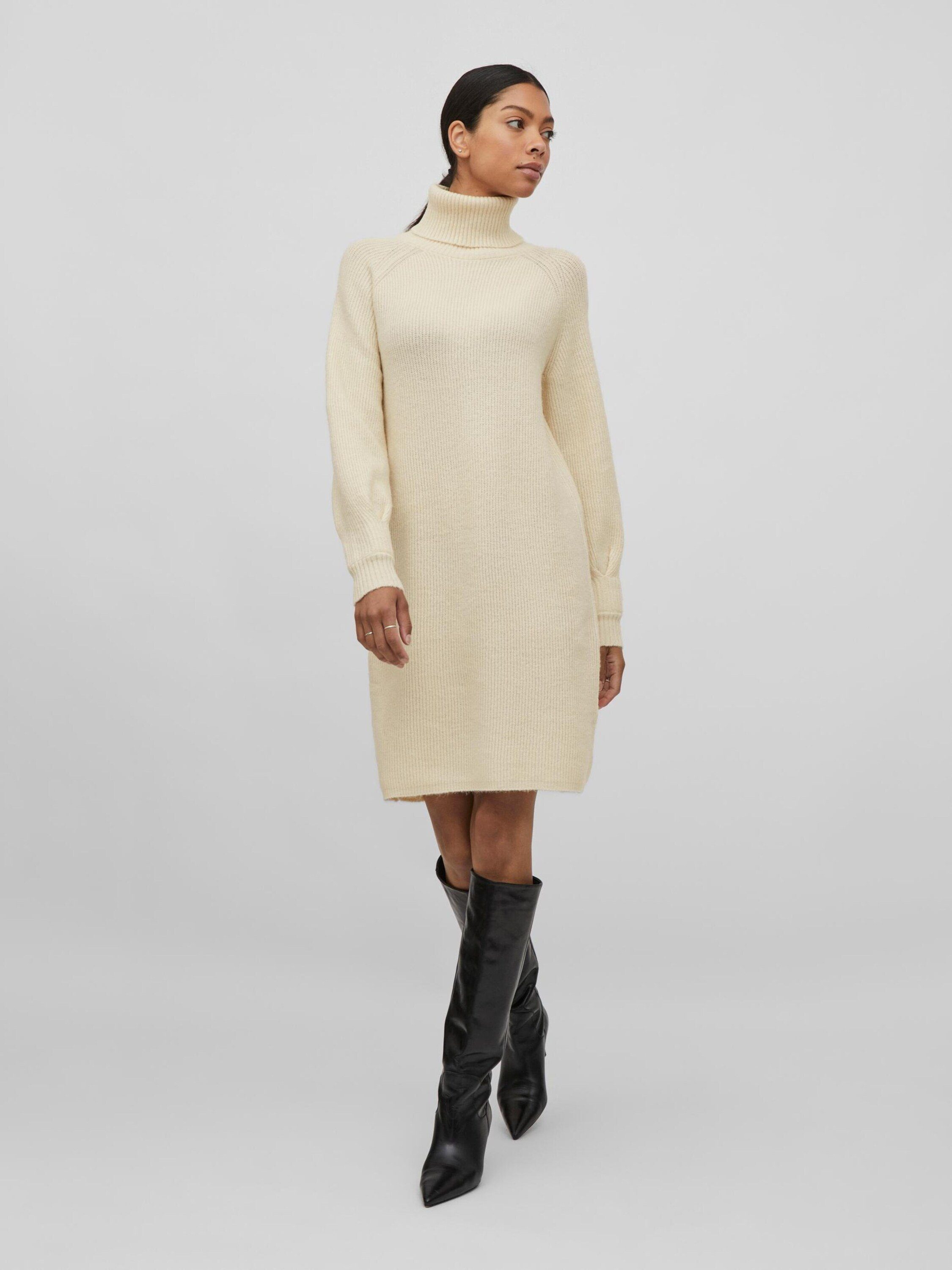 Vila Strickkleid Andy (1-tlg) Falten günstig online kaufen