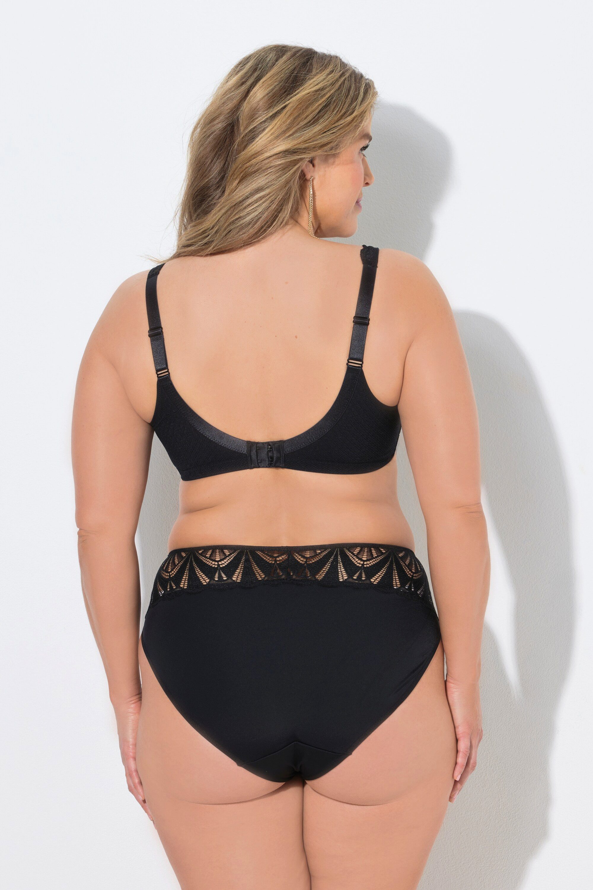 Ulla Popken Soft-BH TruYou Bralette ohne Bügel Spitze Meshfutter