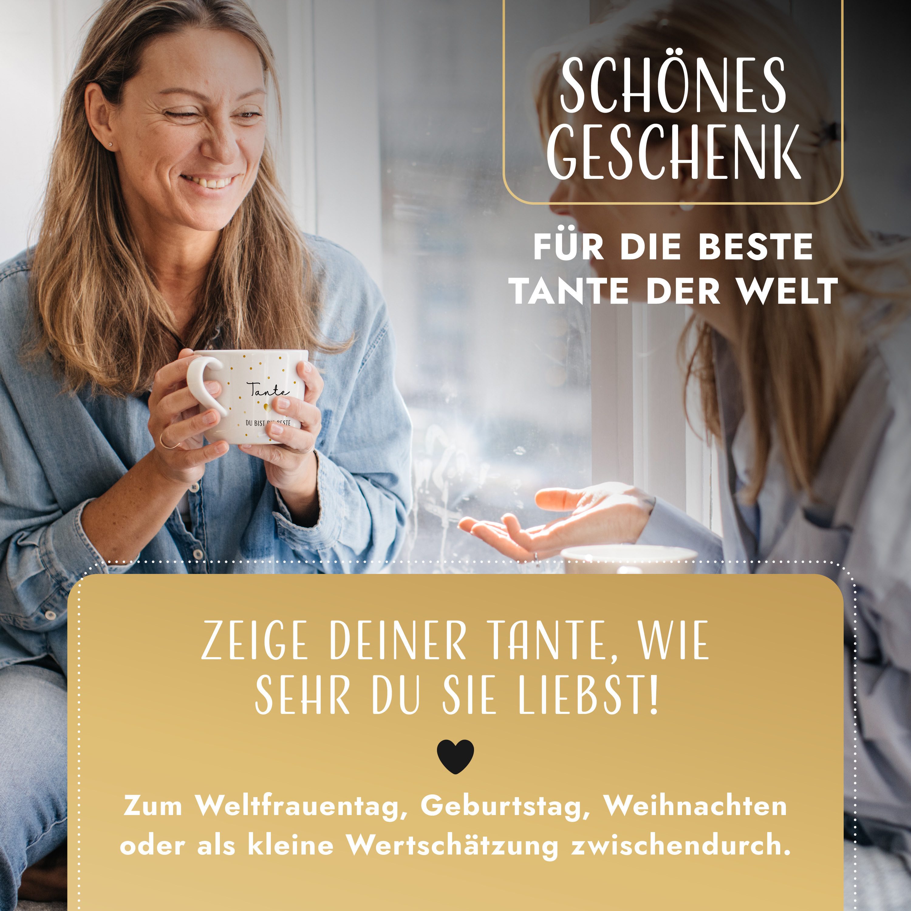 Amari Tasse AMARI ® Tante Tasse - Perfektes Geschenk für die Tante - Dankeschön, Tante 07