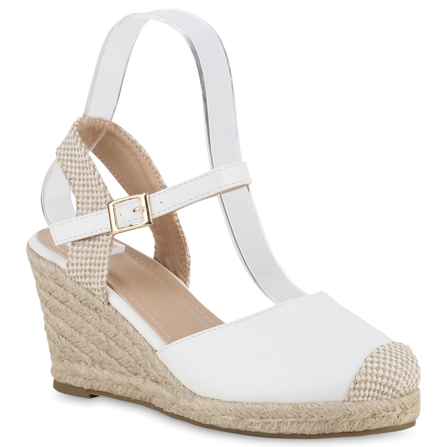 Schuhe Keilsandalette Weiss 840363 HILL VAN