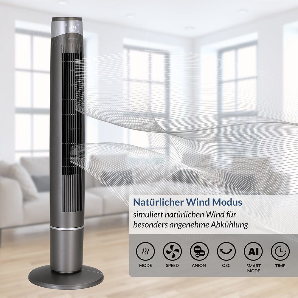 monzana Turmventilator, mit Fernbedienung 120cm Timer günstig online kaufen