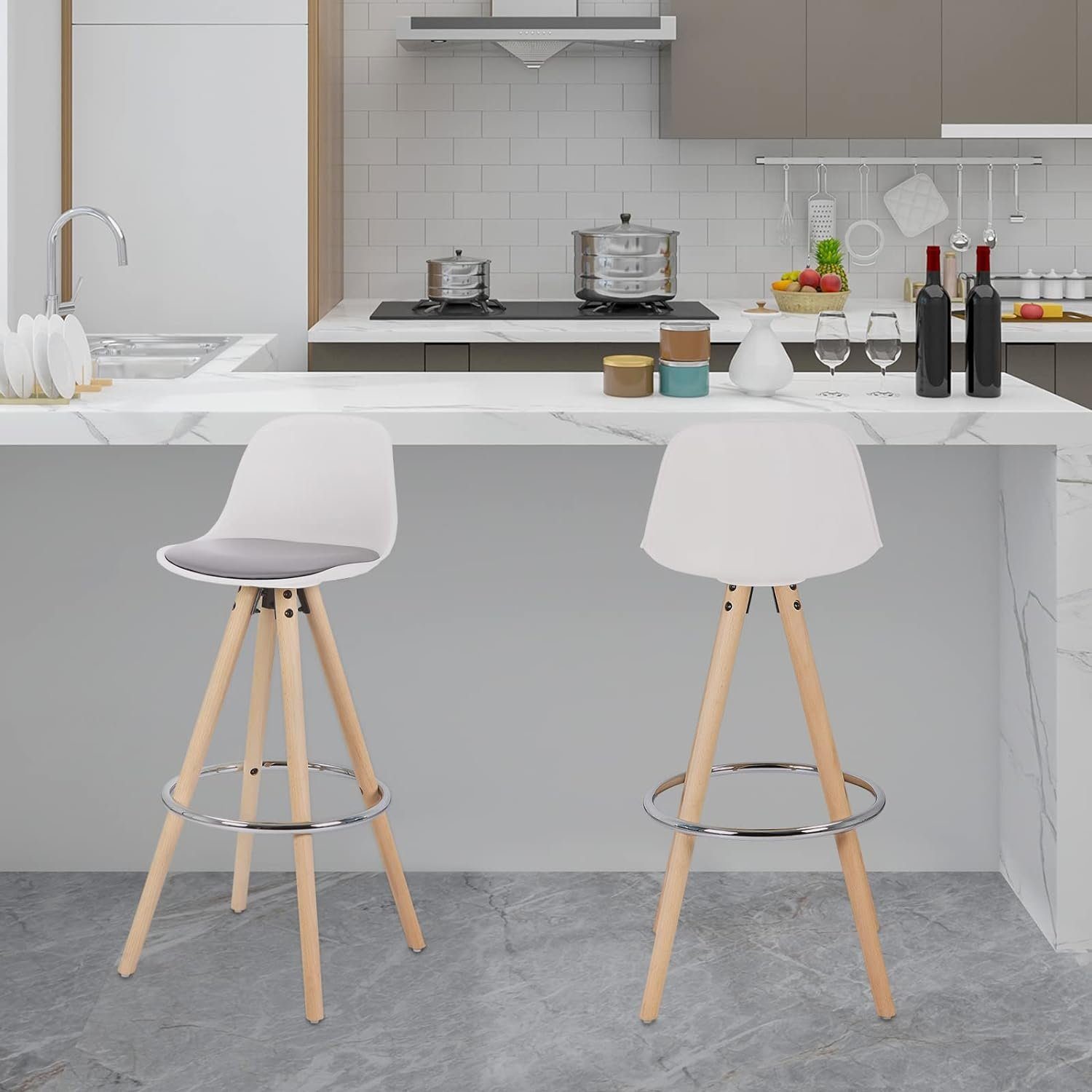 Woltu Barhocker (2 St), Design Stuhl, günstig online kaufen