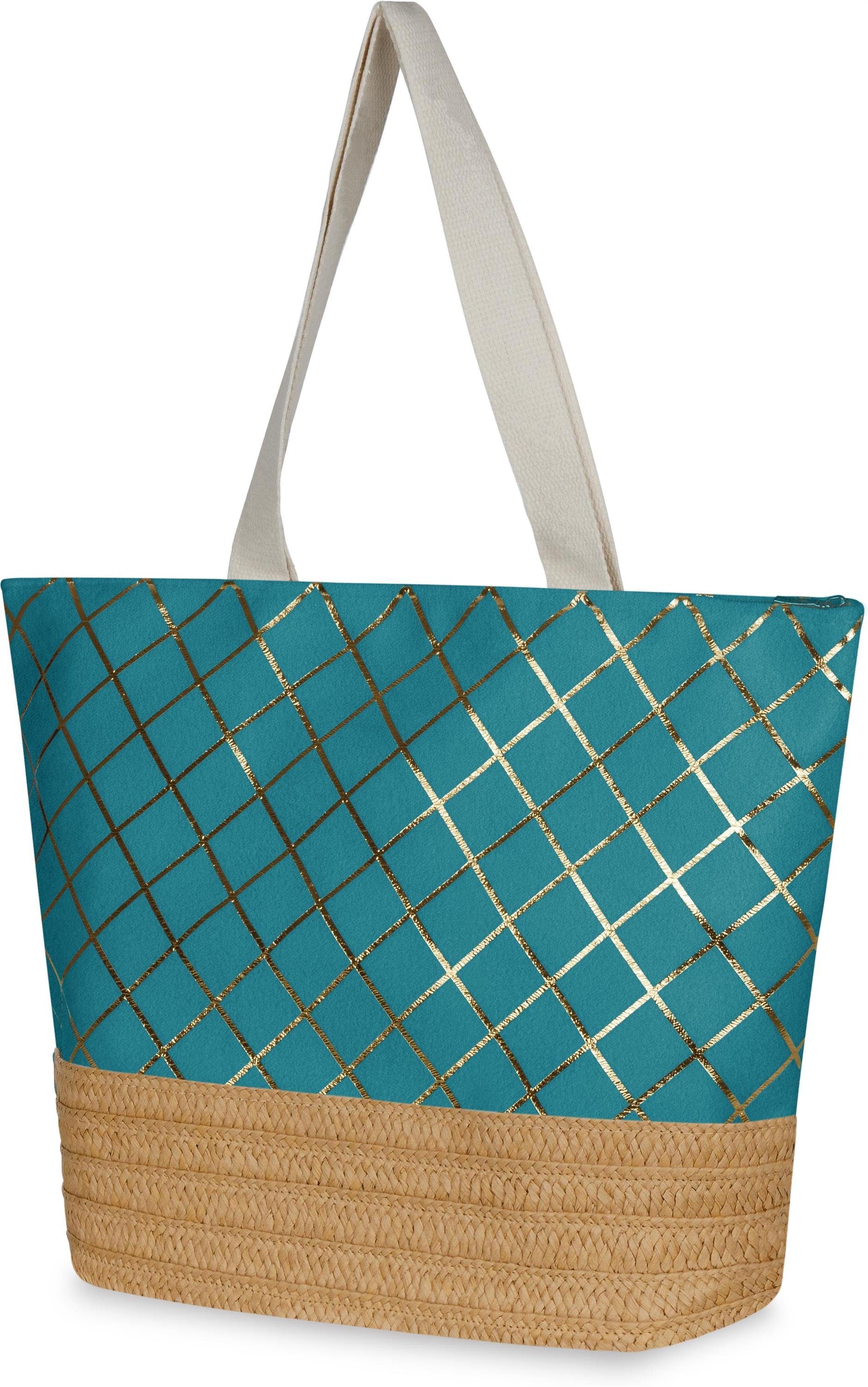 normani Strandtasche Große Strandtasche Kuredu, Handtasche mit Reißverschlu günstig online kaufen