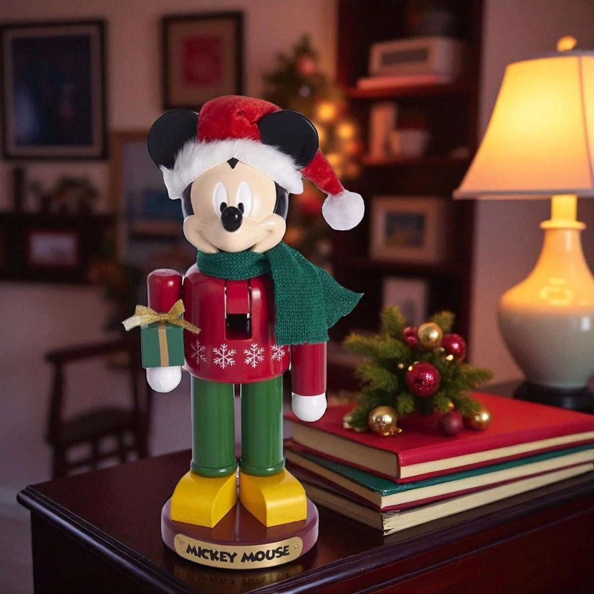 Disney Comicfigur Mickey Mouse Nussknacker 25,4 cm aus Holz Weihnachtsdeko günstig online kaufen