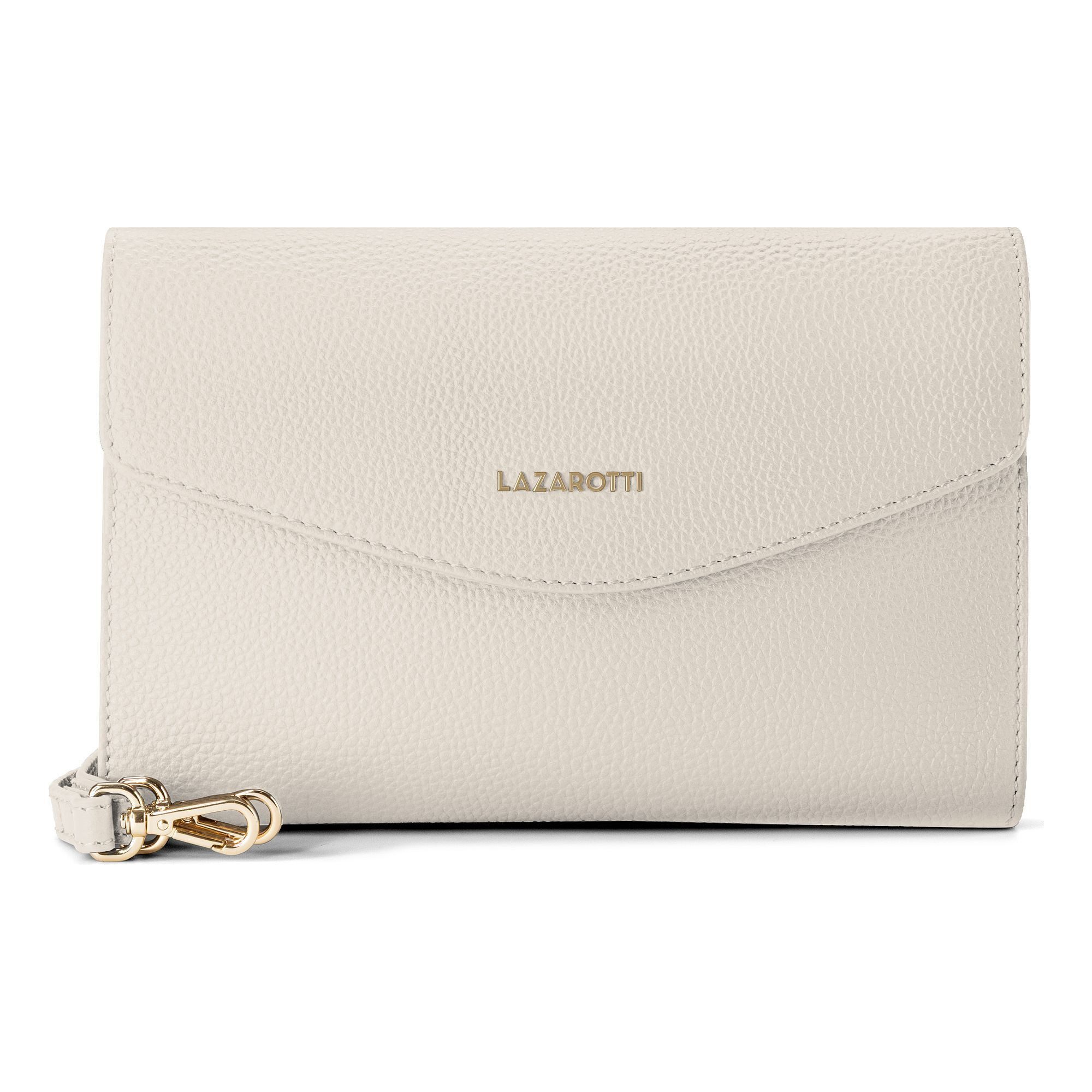 Lazarotti Clutch Bologna Leather Clutch Umhängetasche Leder 23 cm