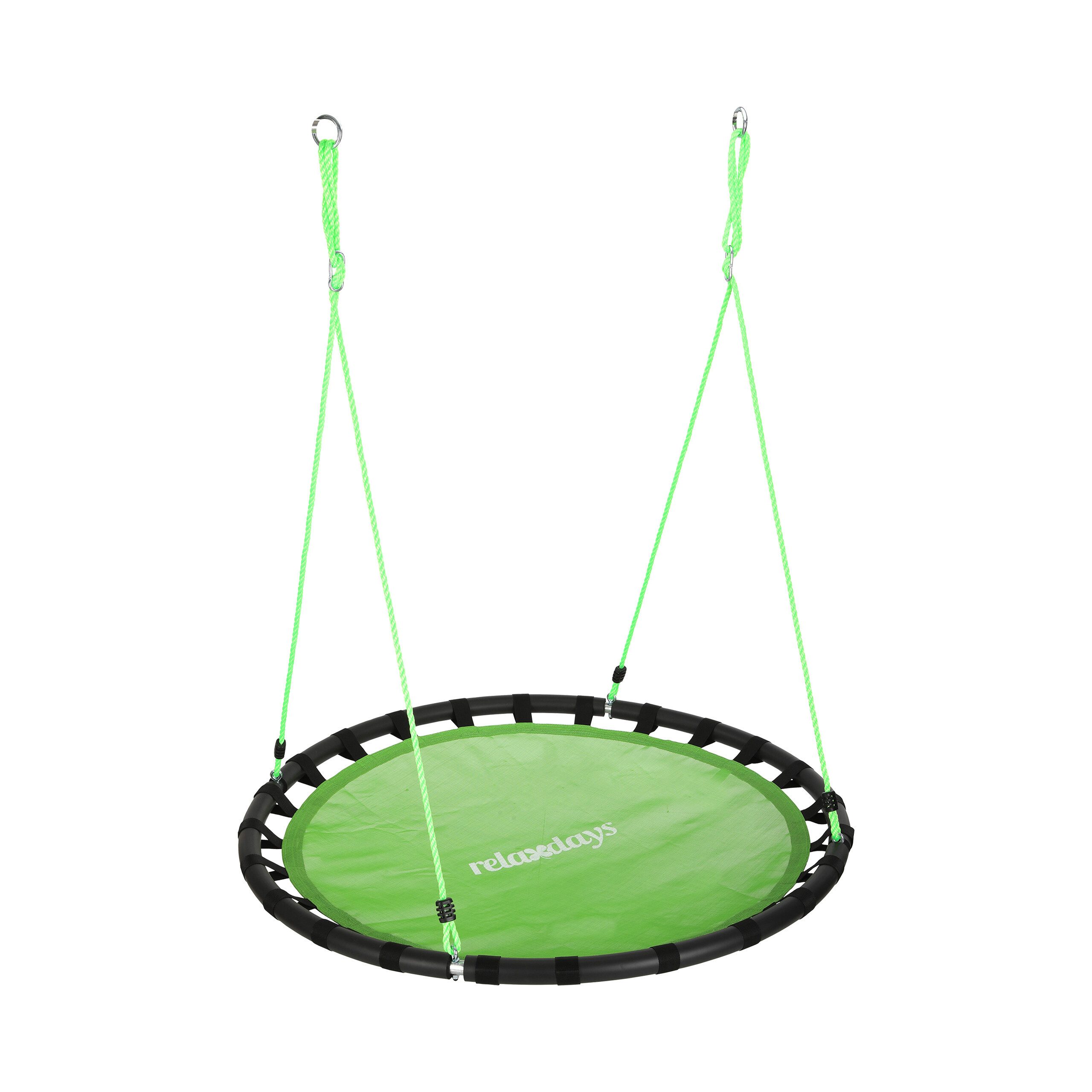 relaxdays Nestschaukel 120cm, grün