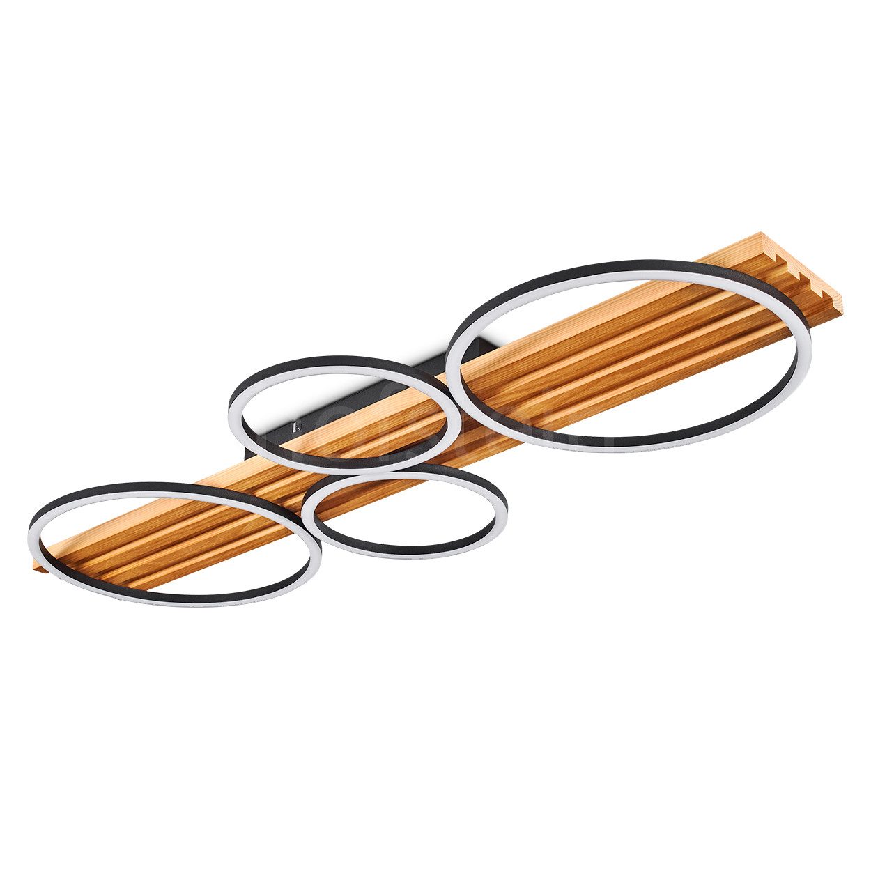 hofstein Deckenleuchte dimmbare Deckenlampe aus Holz/Metall/Kunststoff günstig online kaufen