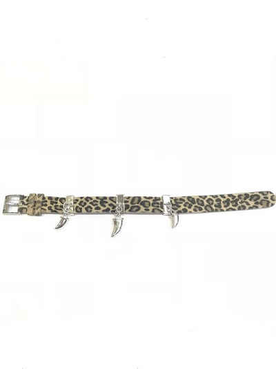 Esprit Armband Safari, aus Leder, Leopartenmuster, 18cm lang