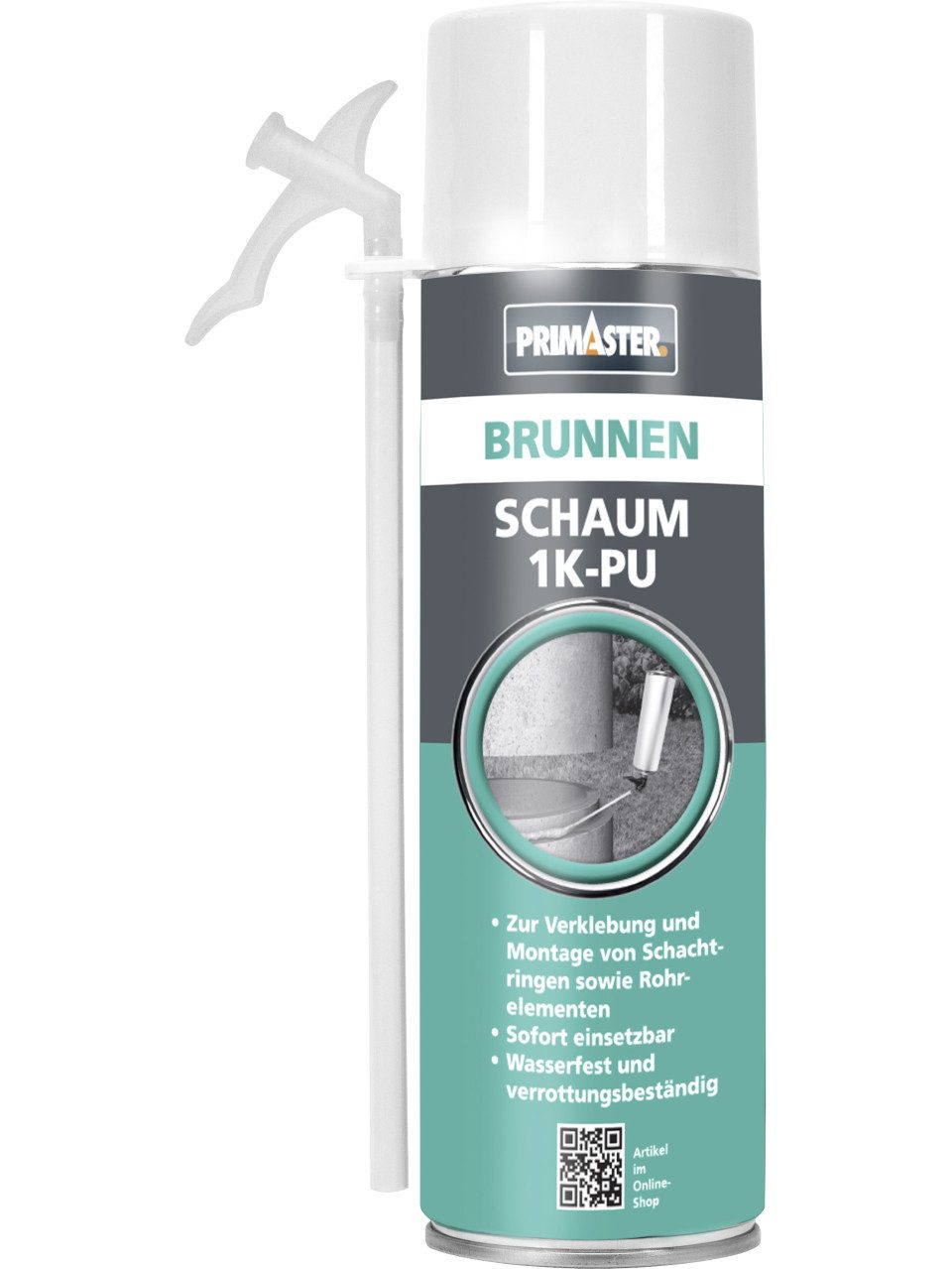 Primaster Bauschaumpistole Primaster PU-Brunnenschaum 1K B2 500 ml