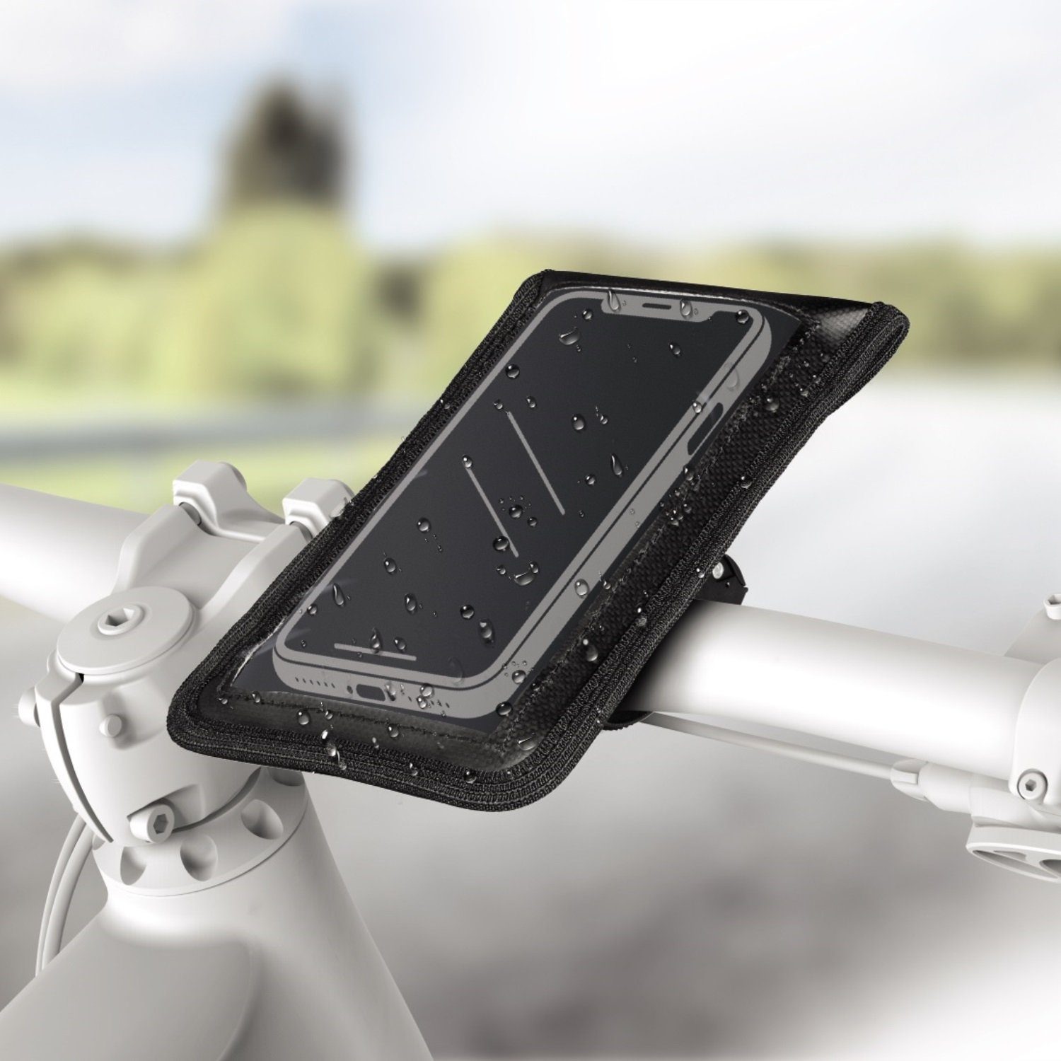 Fahrrad Lenkertasche Handy Tasche Smartphone Halterung Halter e-Bike MTB Tasche 