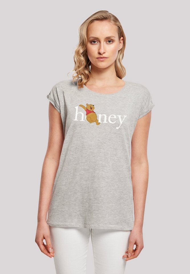 F4NT4STIC T-Shirt Disney Winnie Puuh Der Bär Honig Print, Sehr weicher  Baumwollstoff mit hohem Tragekomfort
