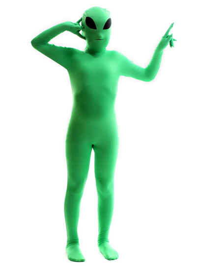 Morphsuits Kostüm Morphsuit Kinder Alien, Original Morphsuits für Kids - die komplette Verkleidung für jedes A