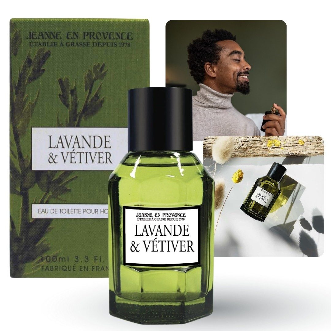 Jeanne En Provence Eau de Toilette Jeanne en Provence - Lavande & Vétiver, Herren Eau de Toilette, 100ml