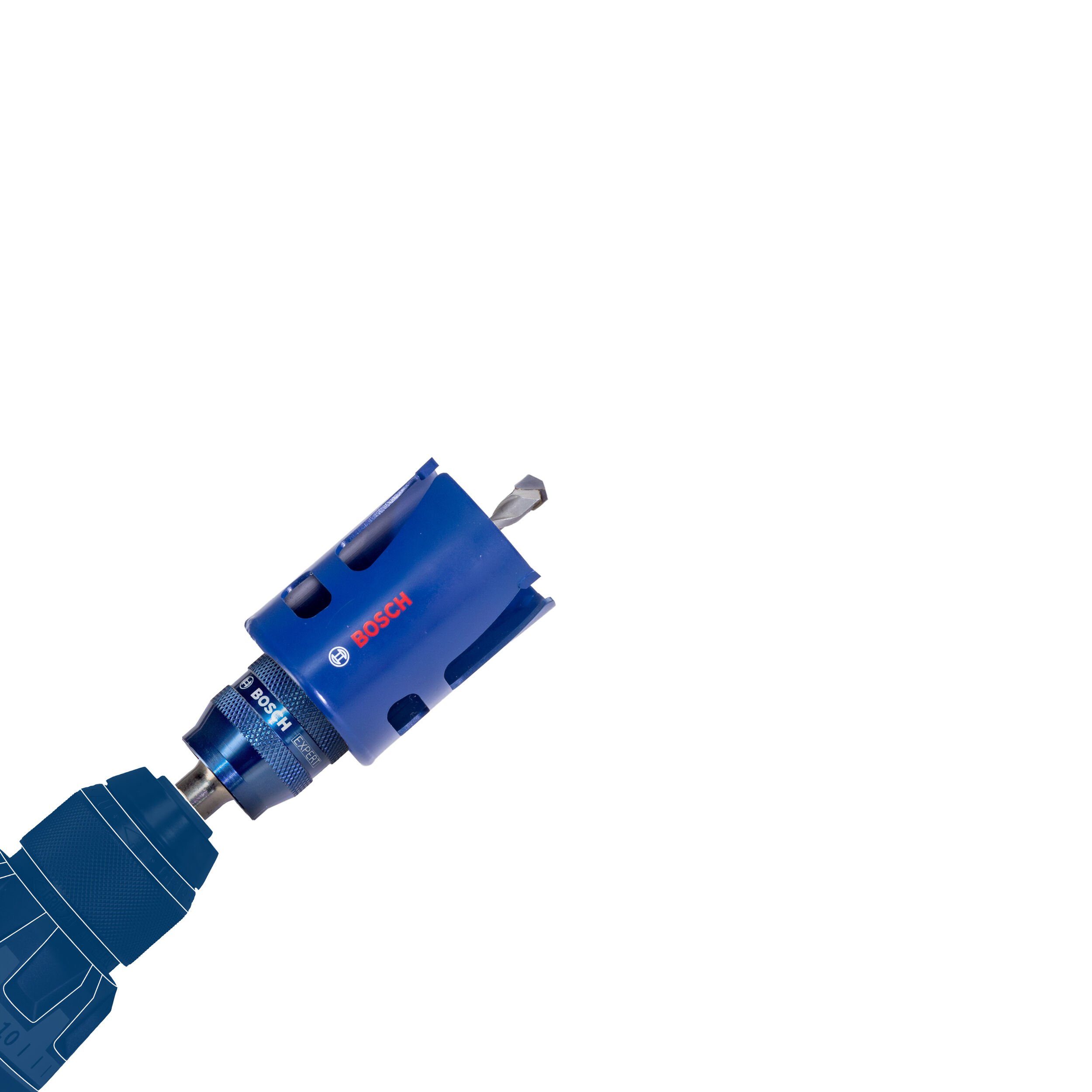 BOSCH Lochsäge Pro Multi Material, 11 Teile, Multi Material Power Change Plus Set, 25 - 86 mm, 11-teilig