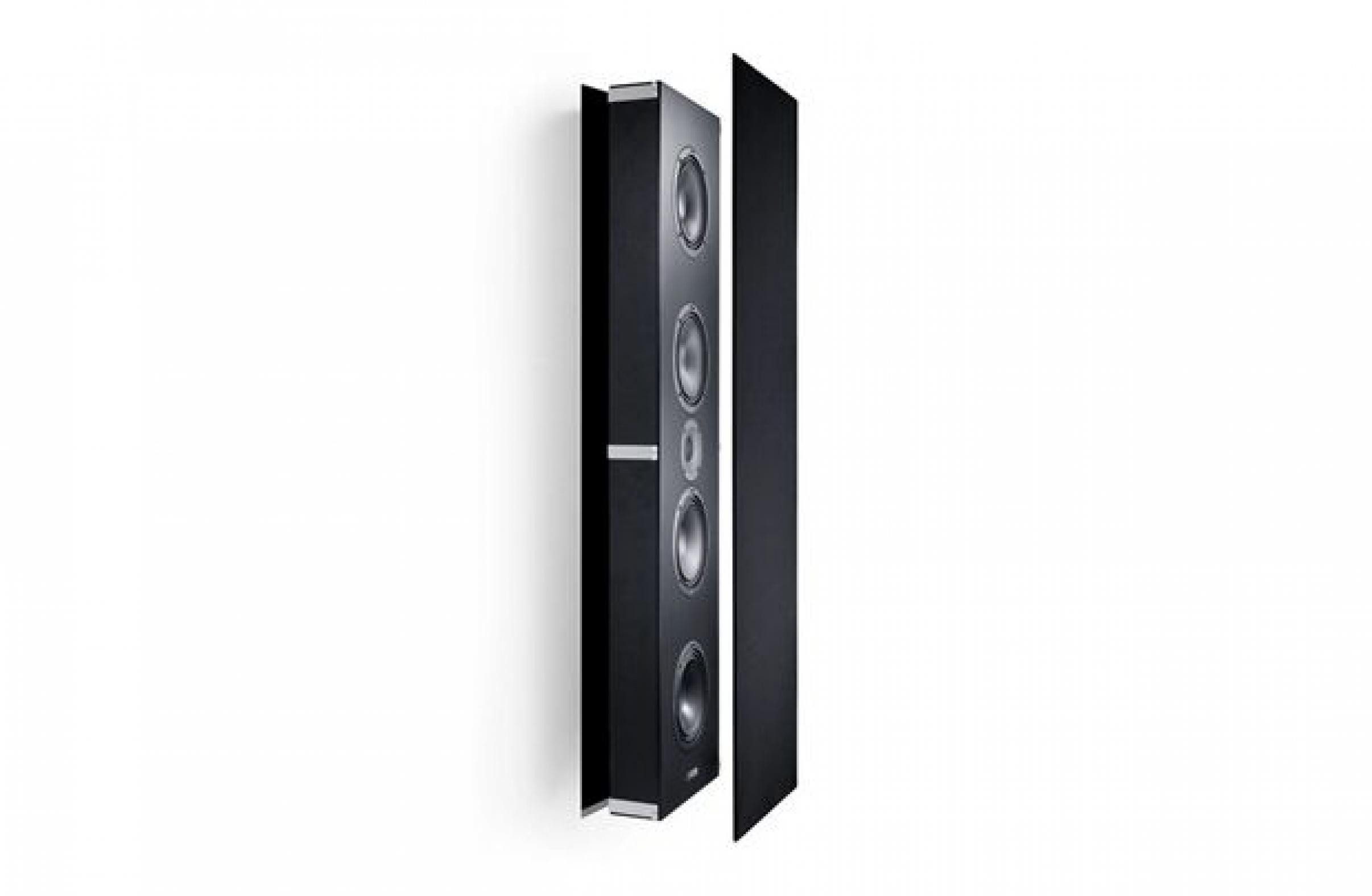 CANTON Atelier OnWall 11 schwarz seidenmatt Einbaulautsprecher (Keiner, 140.0 W, 3-Wege-System, flaches Design (10 cm), High-End Klang)
