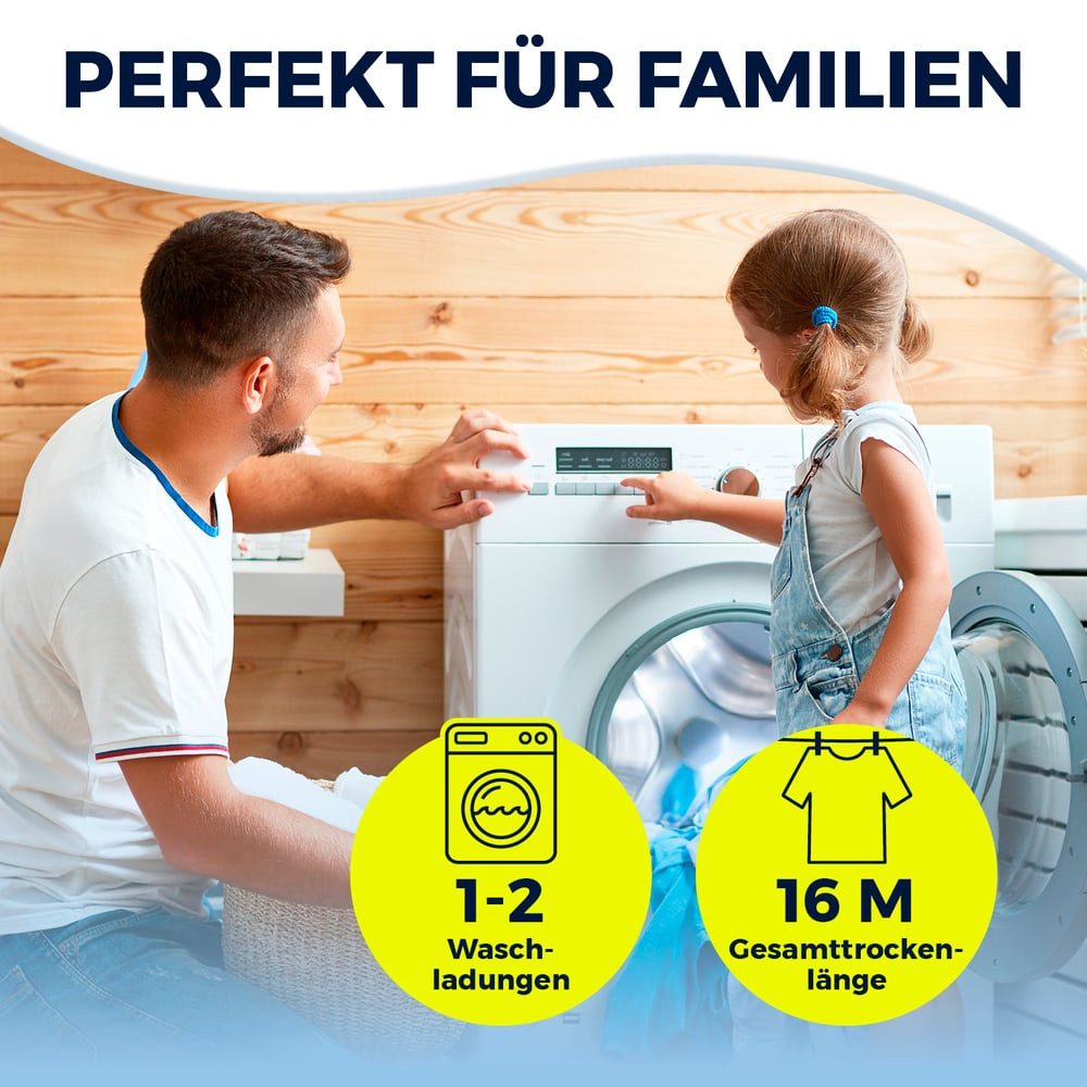 EASYmaxx Wäscheständer Platzwunder, Wäschespinne Wäsche aufhängen Trocknen In-& Outdoor