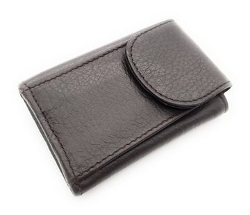 Lemasi Mini Geldbörse echt Leder Mini Portemonnaie Schlüsseletui, Schlüsselfach, Scheinfach, Münzfach, Wickelbörse