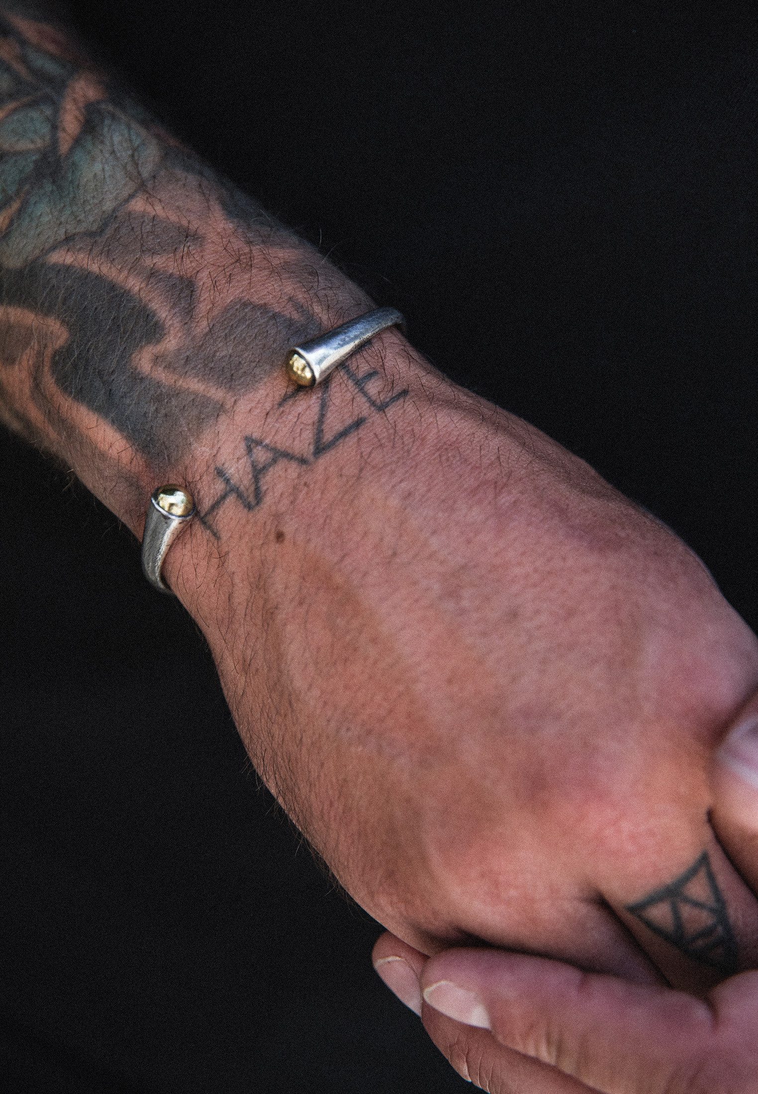 HAZE & GLORY Armreif Armreif - Refuse 925 Silber Bi-Color (kein Set)