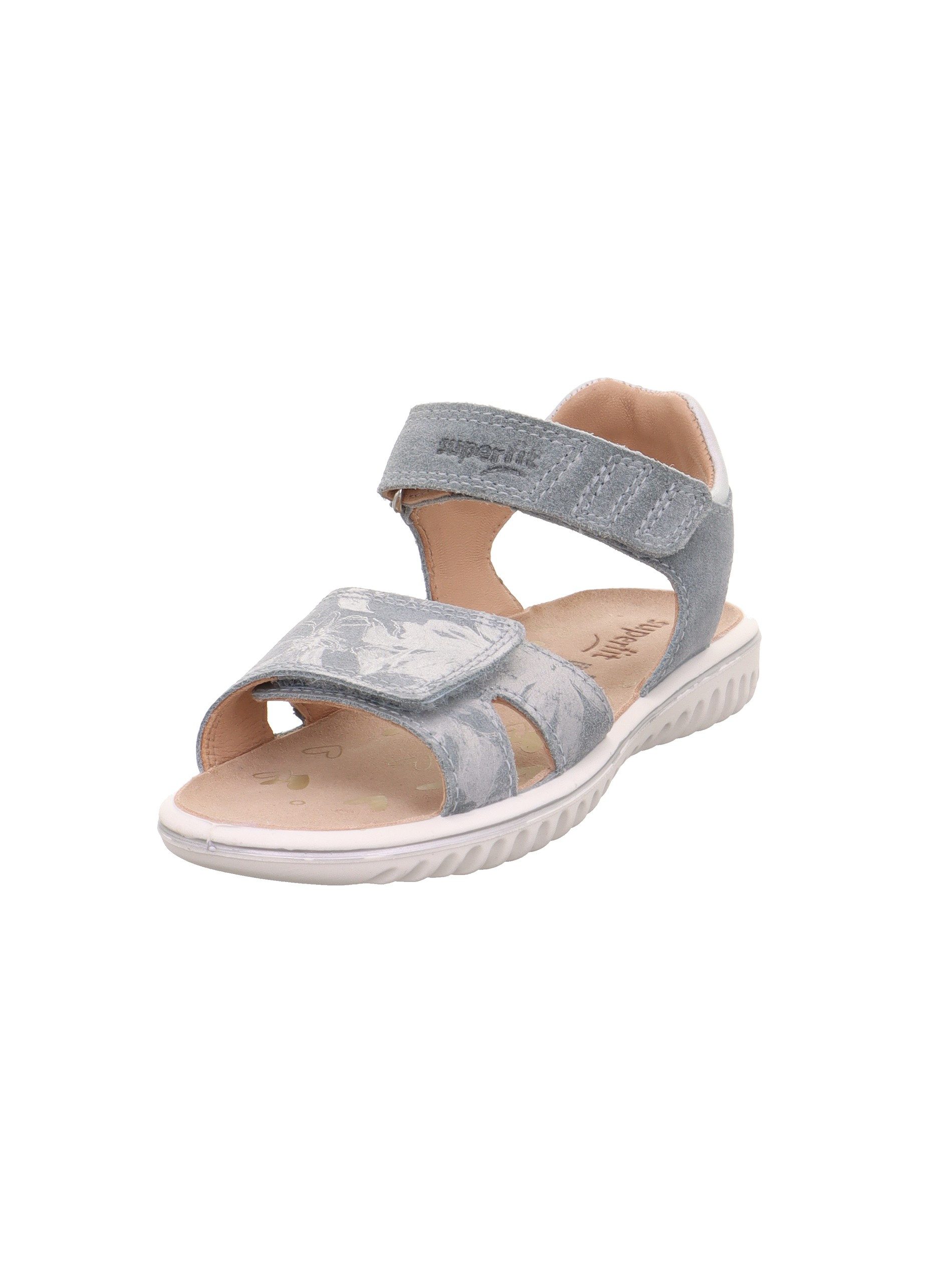 Superfit SPARKLE WMS: mittel Sandale Klett-Sandalette mit Leomuster, Größenschablone zum Download