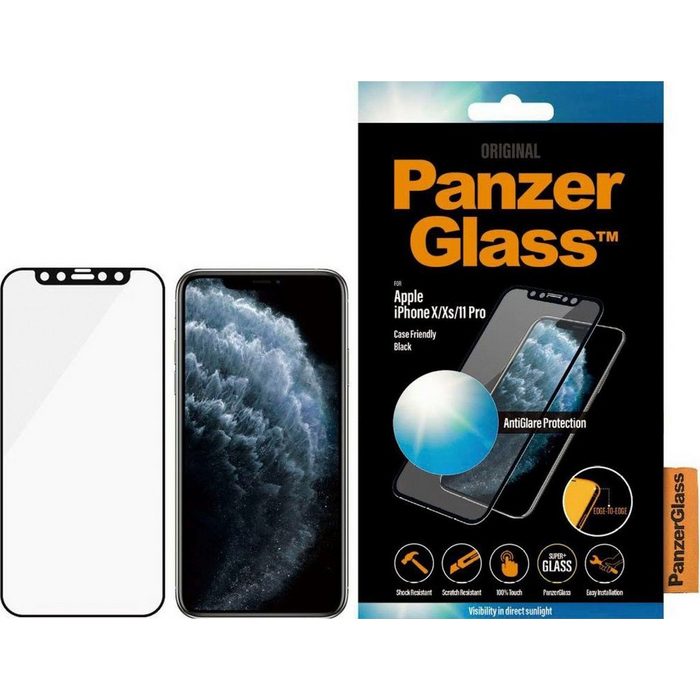 PanzerGlass E2E iPhone X/Xs/11 Pro CF Anti-Glare für Apple iPhone X/Xs/11 Pro Displayschutzglas 1 Stück