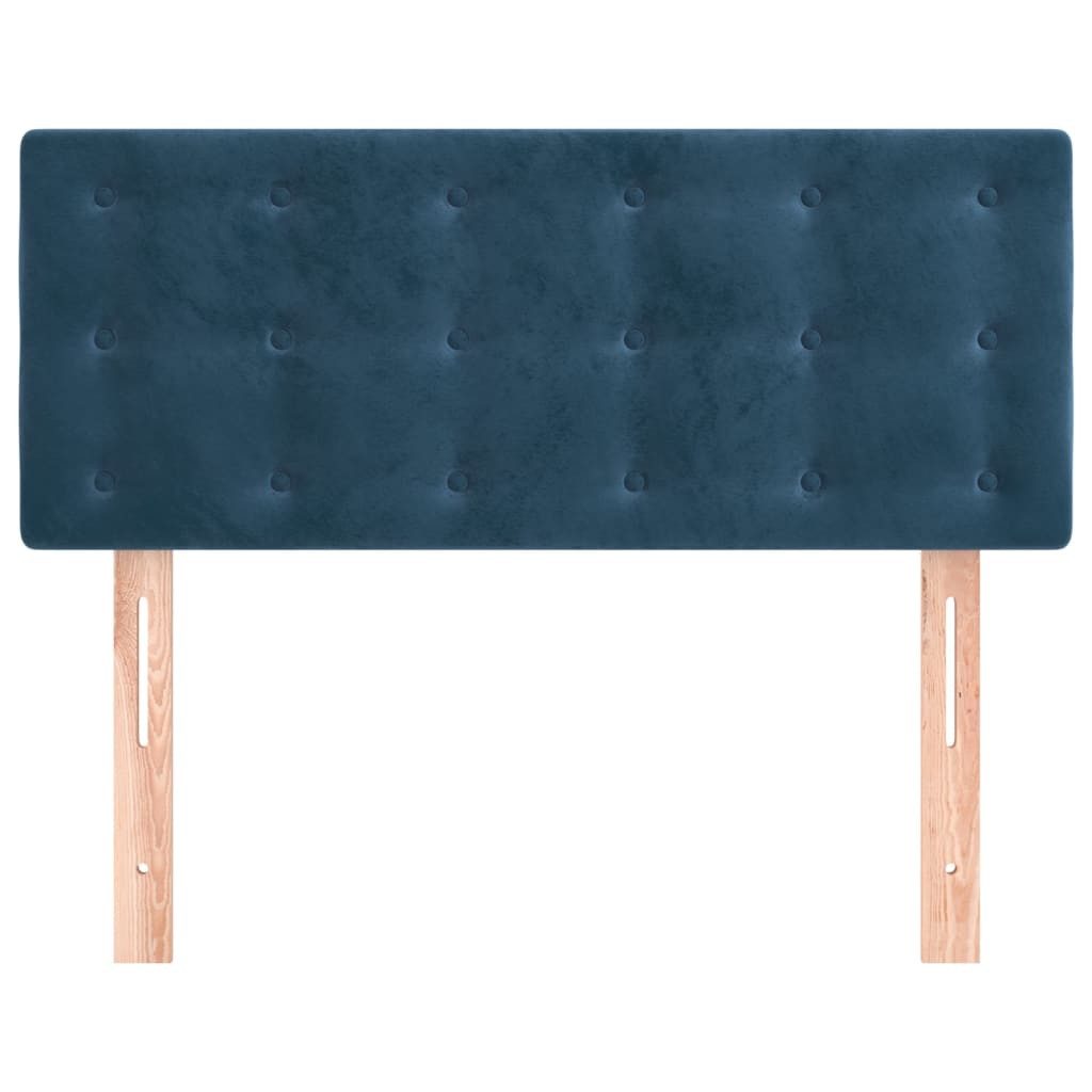 vidaXL Bett Kopfteil Dunkelblau 80x5x78/88 cm Samt (1-tlg)