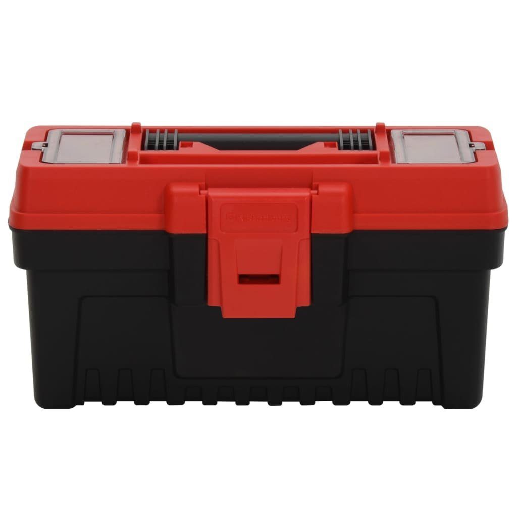 vidaXL Rot (1 Werkzeugbox-Set 2-tlg. Polypropylen Werkzeugbox Schwarz und St)