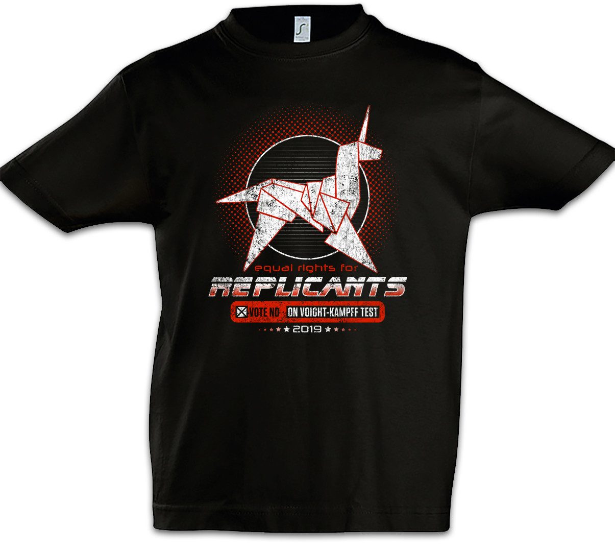 Print-Shirt Equal Rights For Replicants Kinder T-Shirt Voight Kampff Interrogation
