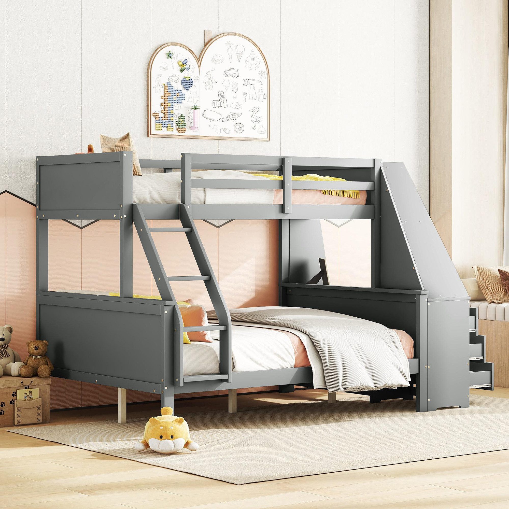 HAUSS SPOLE Etagenbett 90*200cm/140*200cm mit Tisch, günstig online kaufen