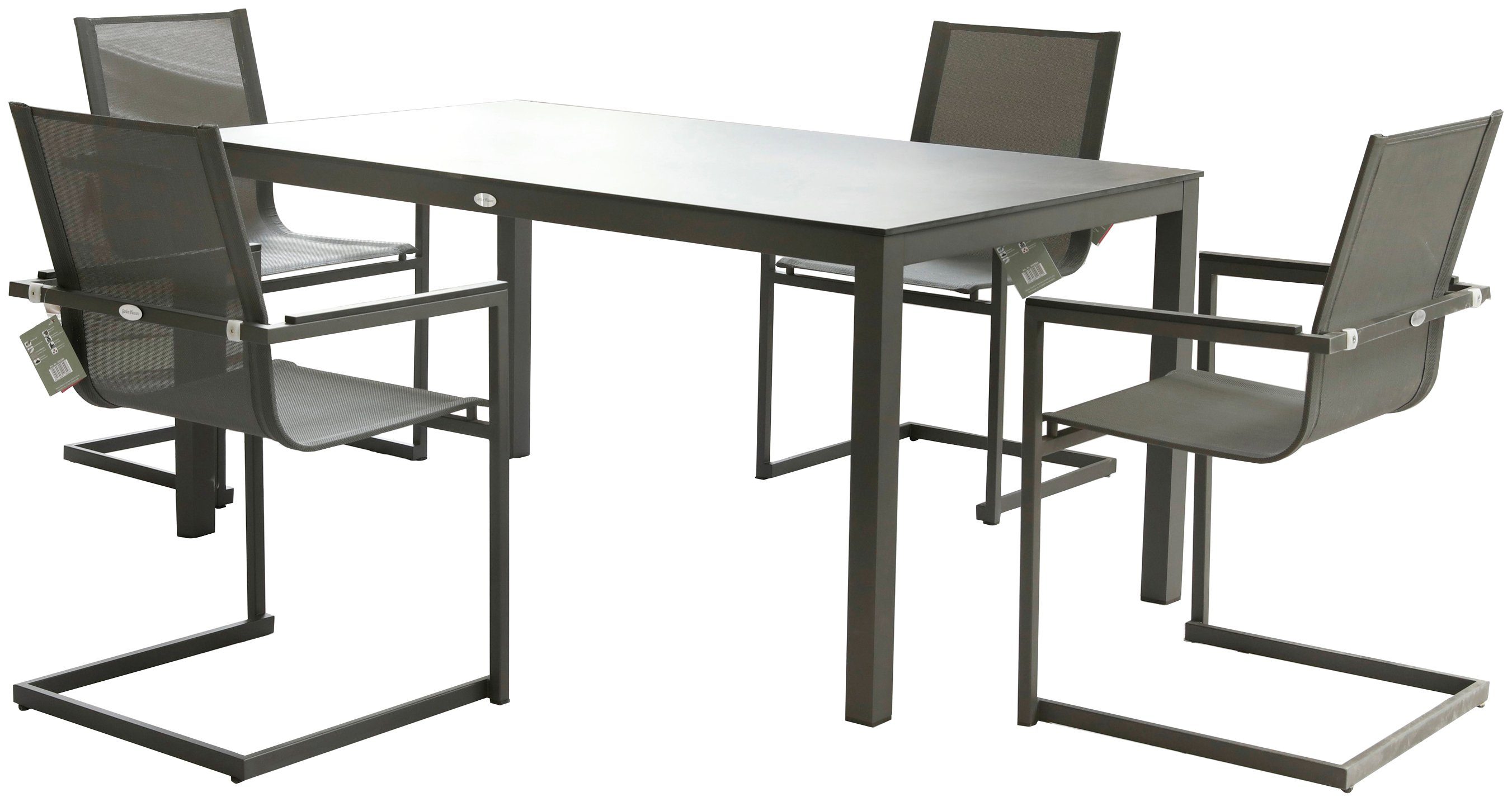 Garden Pleasure Garten-Essgruppe SOPHIA, (5-tlg), robustes Tischdesign