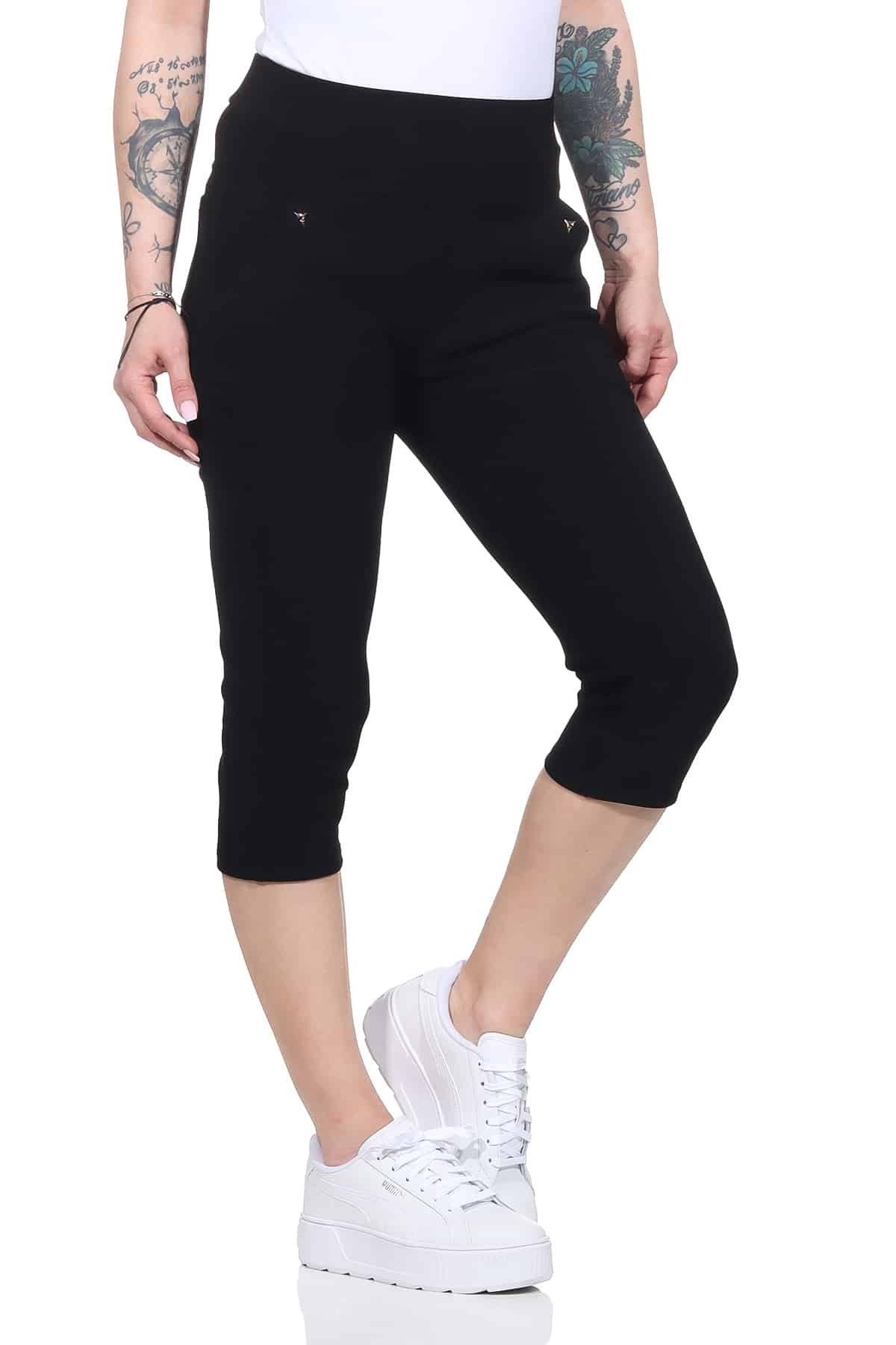 Aurela Damenmode Caprihose Kurze Damen Sommer Bermuda 7/8 Schlupfhose beque günstig online kaufen