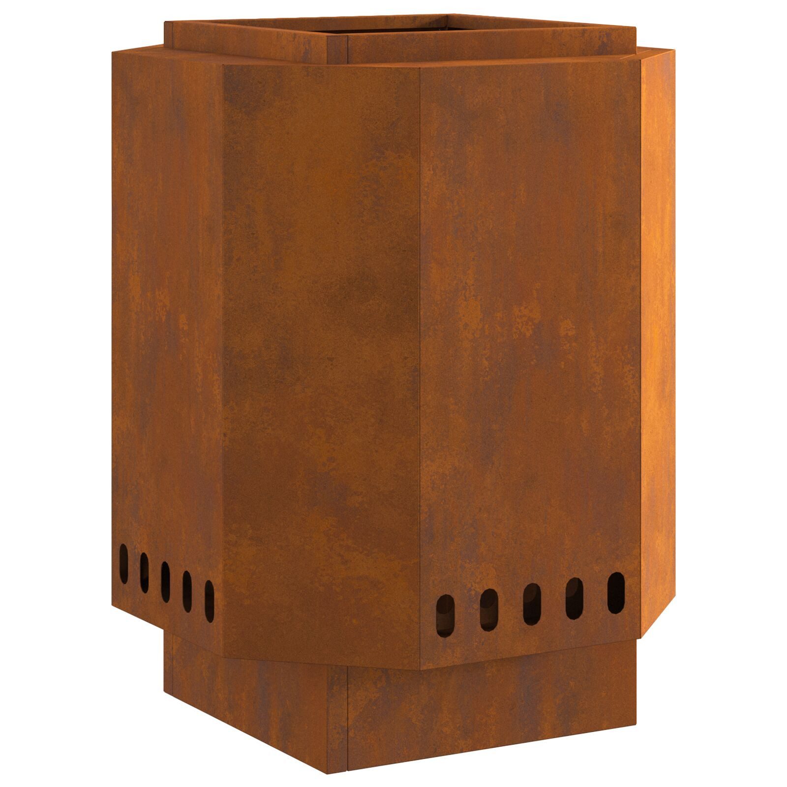 vidaXL Feuerkorb 38 x 38 x 51 cm Feuerschale Feuerstelle Gartenofen Feuerkorb 38x38x51