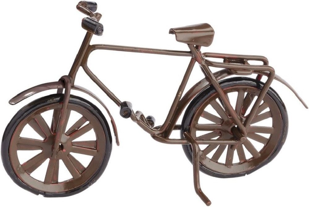 HobbyFun Dekofigur Miniatur, Fahrrad, braun, ca. 9,5 x 6 cm, Hobbyfun, Bast günstig online kaufen