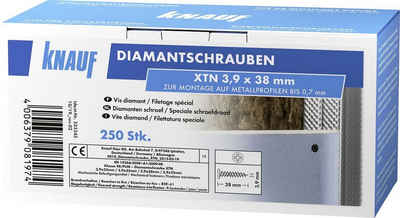 KNAUF Trockenbauschrauber Knauf Diamantschr. XTN 3,9 x 38 mm 250 Stück