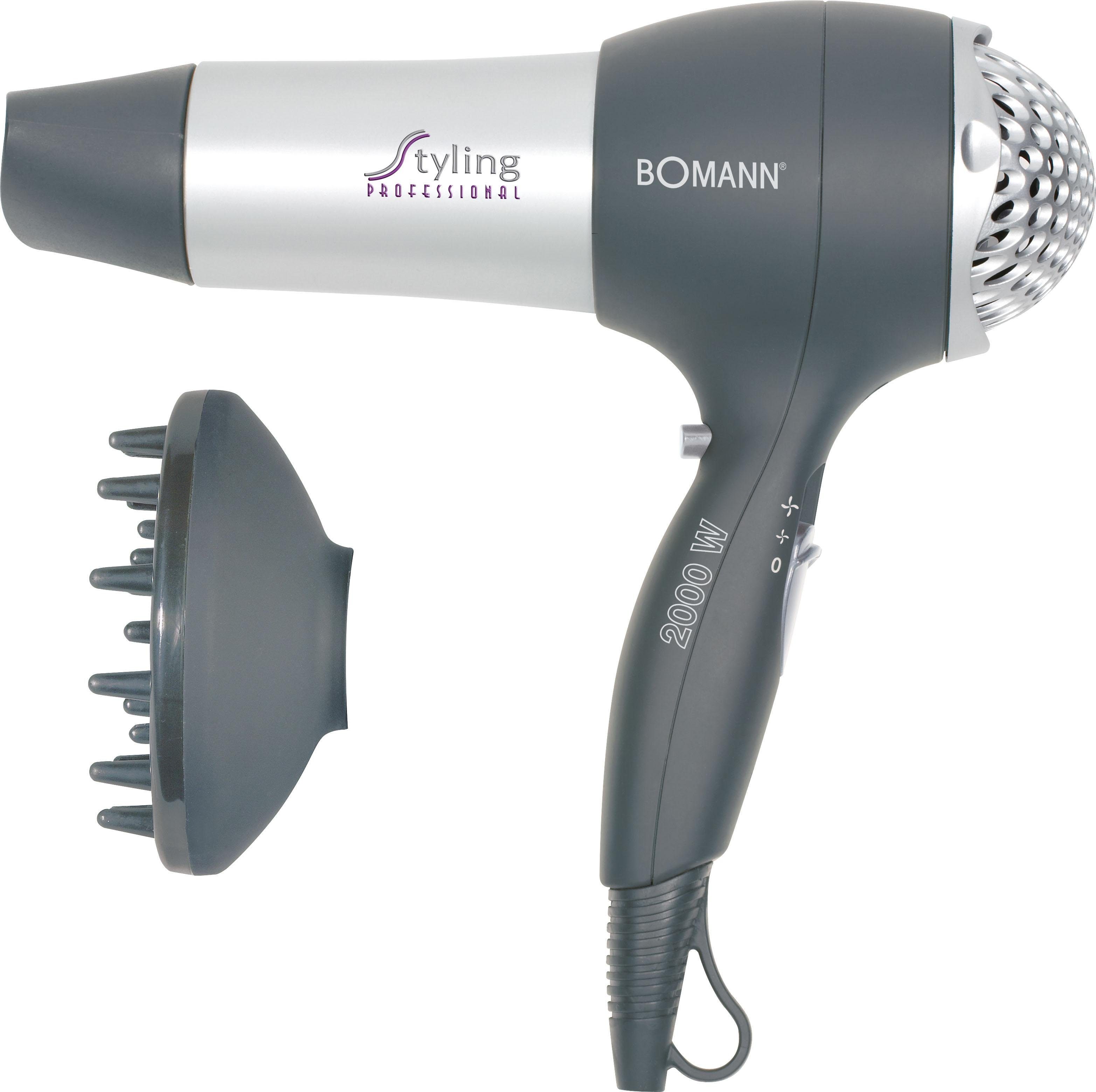 BOMANN Haartrockner HTD 889 CB, 2000 W, inkl. professionelem Volumen-Diffusor