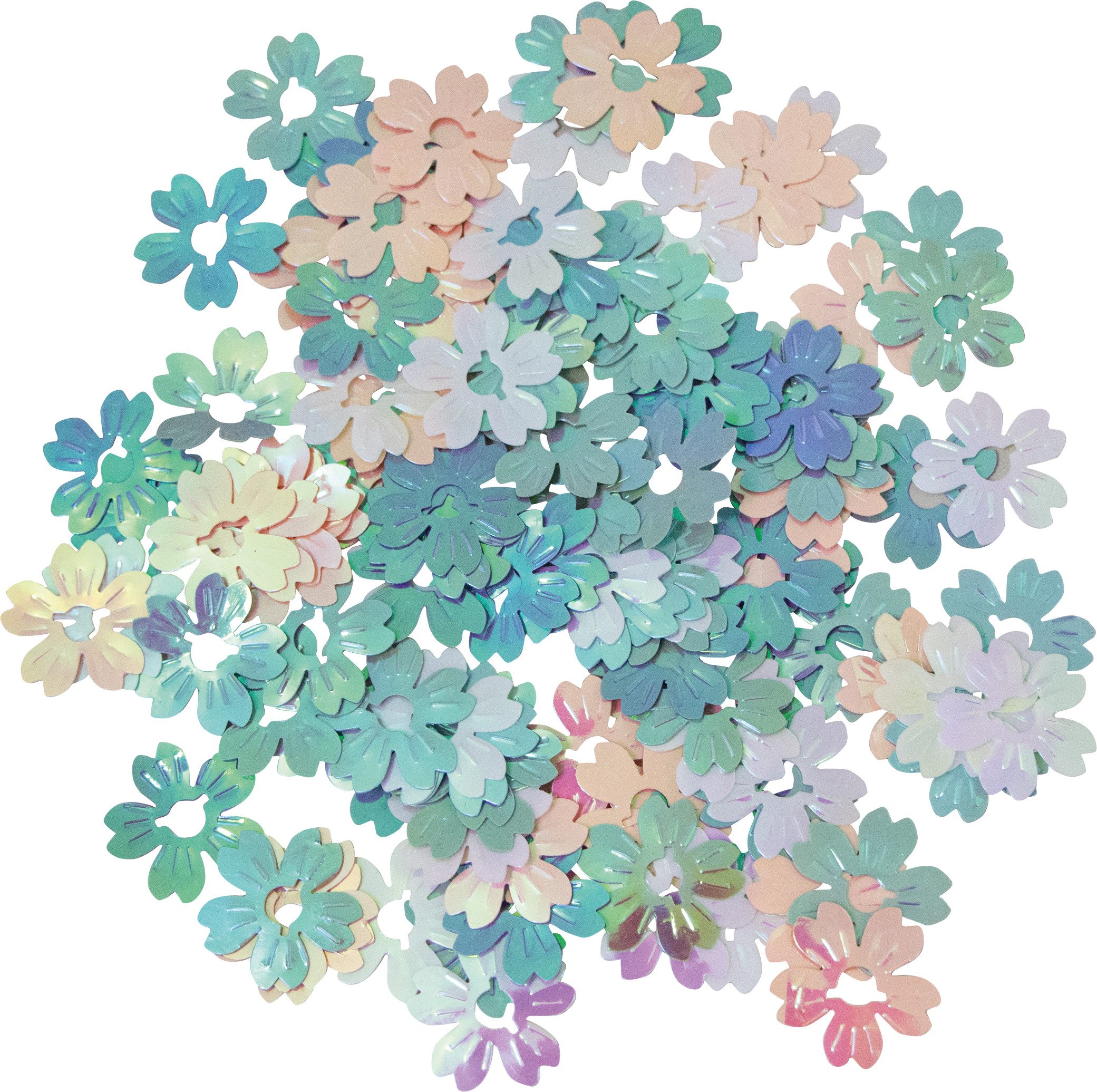 Rayher Streudeko Pailletten Streuteile 'Blüten', Ø 2,2 cm