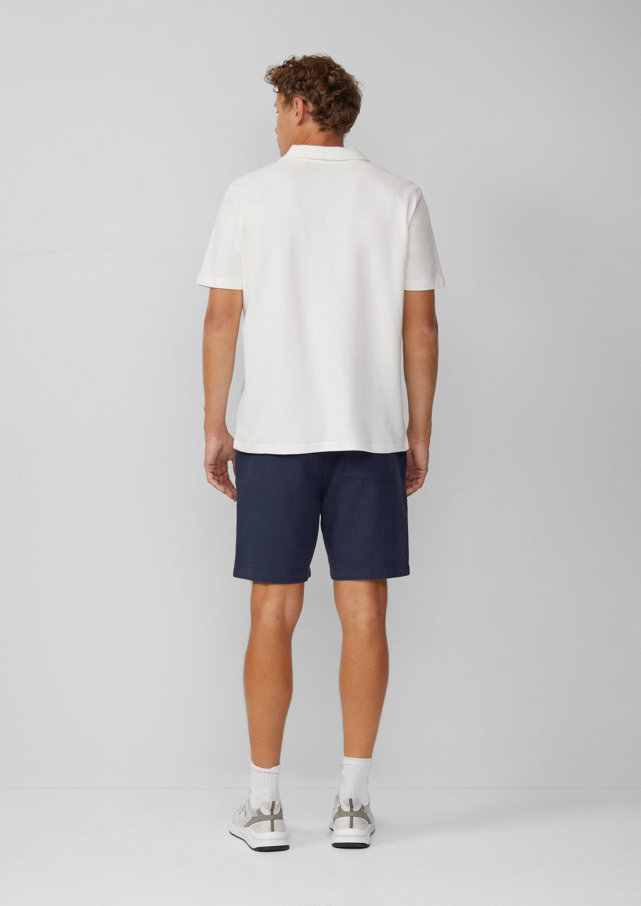 QS Shorts Bermuda Shorts aus Strukturkrepp